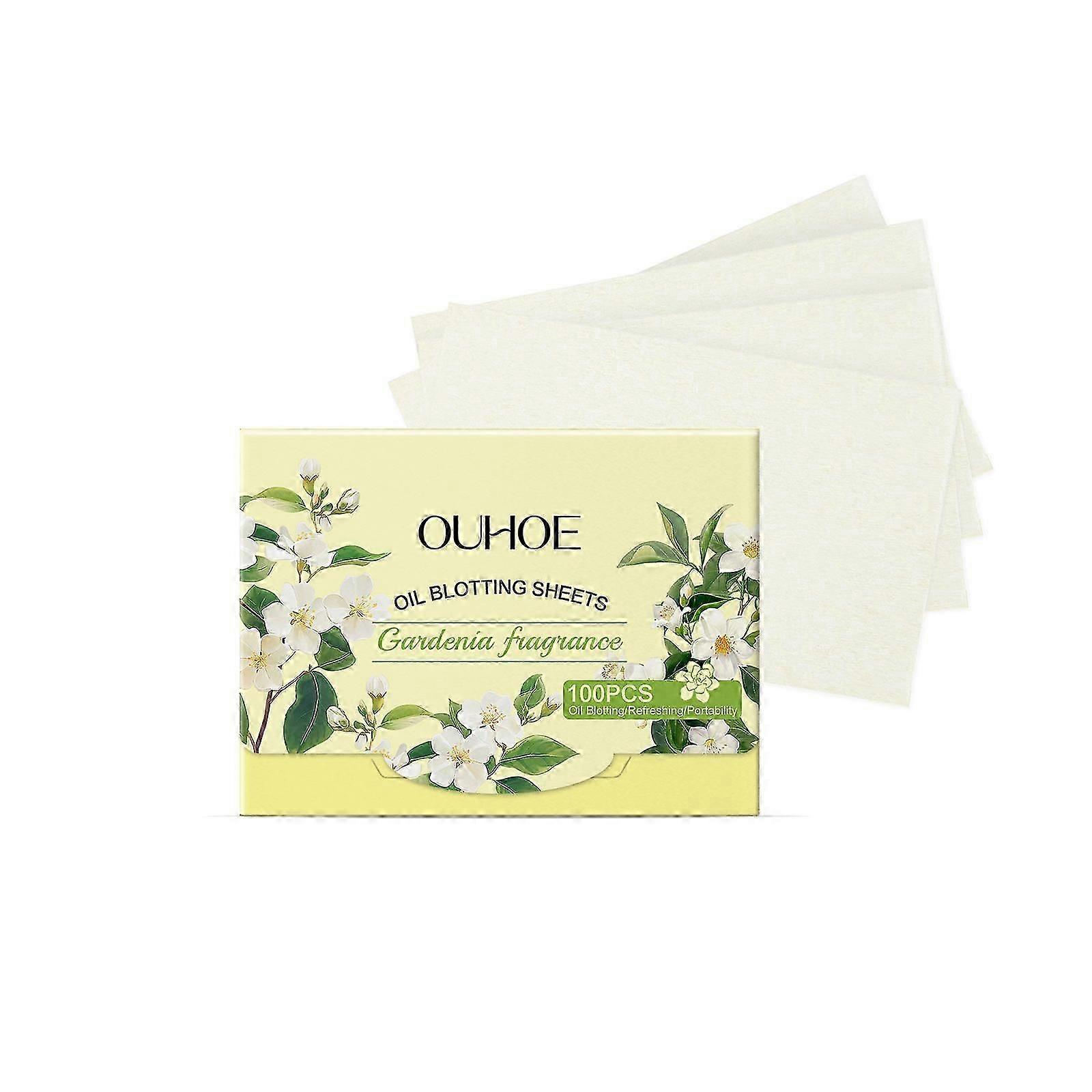 Gardenia Scented Oil Blotting Paper - 100 Sheets for Fresh, Matte Skin Anytime