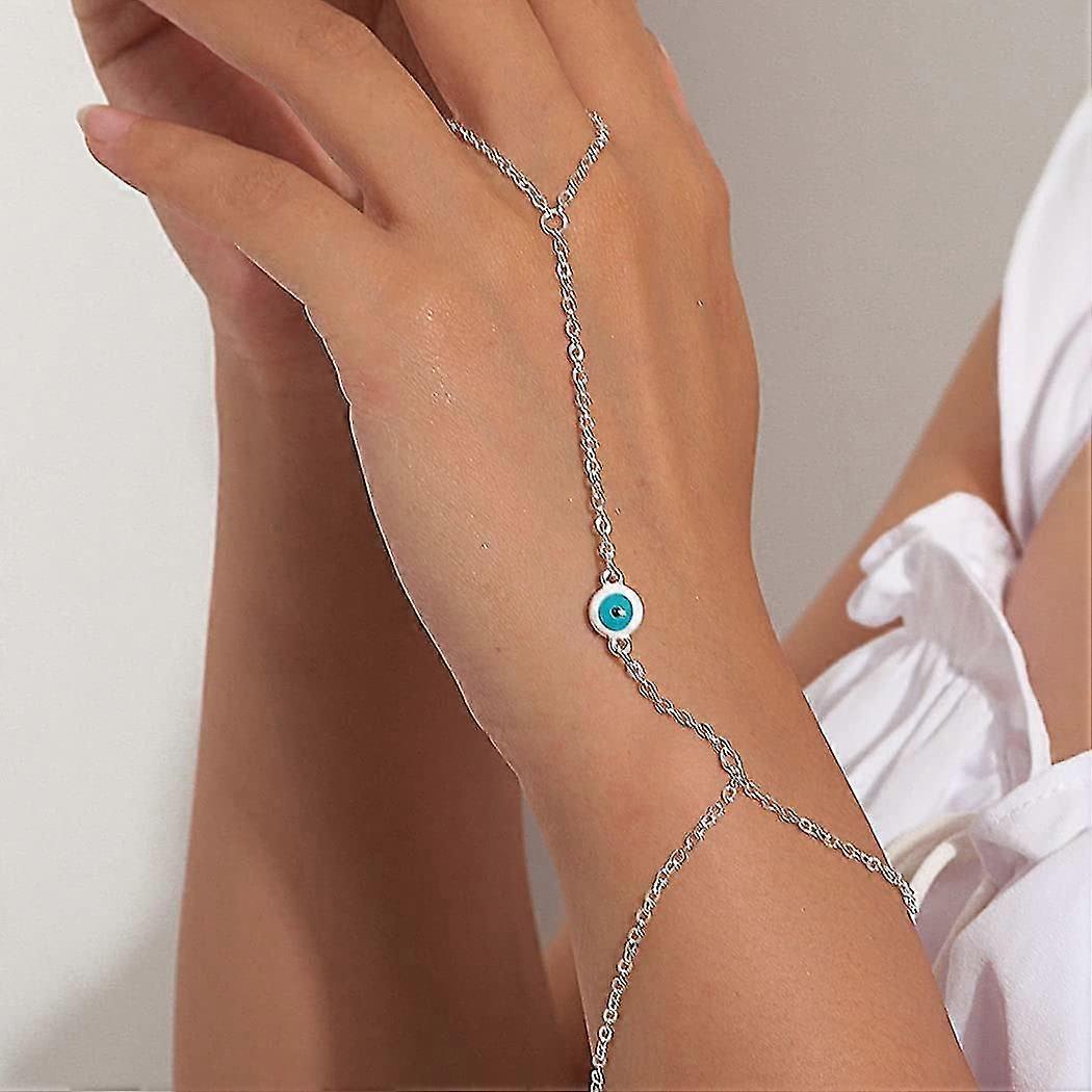 Pulseira com anel contra o mau-olhado - Para mulheres e meninas