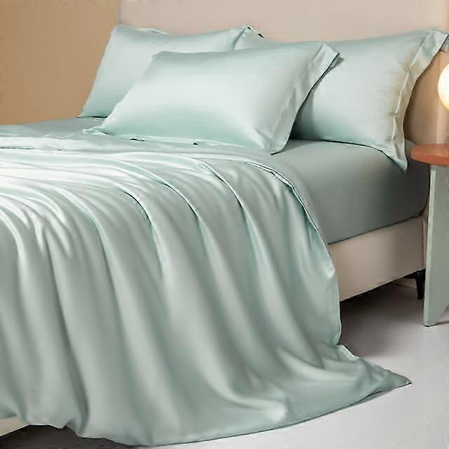 Cotton Bed Sheet Set With Fitted Sheet And Flat Sheet 1000 Thread Count 4/6 Piece Sliky Bedding Sets