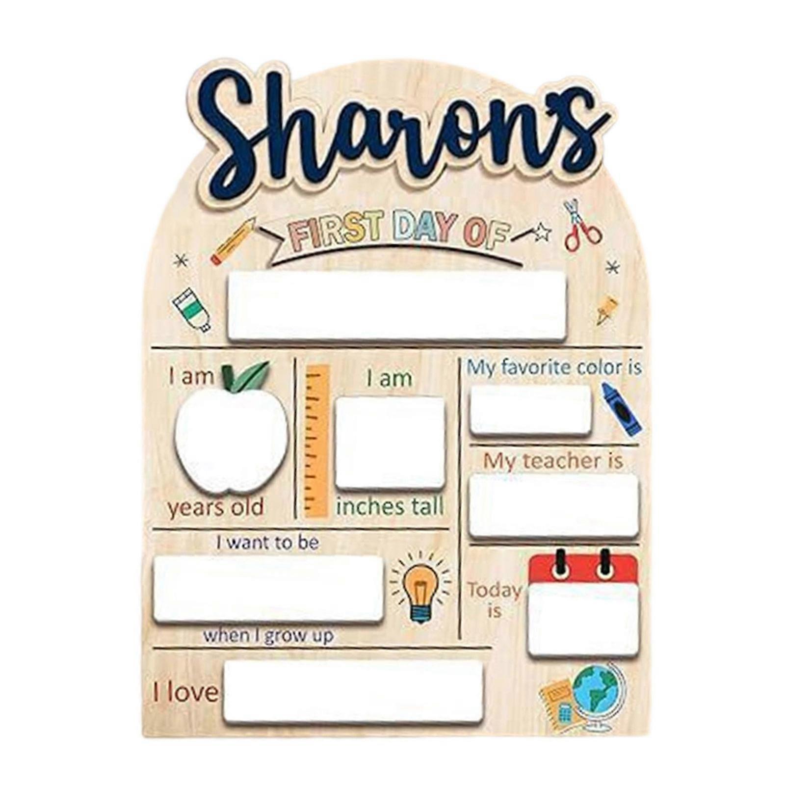 First and Last Day of School Chalkboard Sign Reusable Back to School Boards First and Last Day of Kindergarten Signs Multicolor