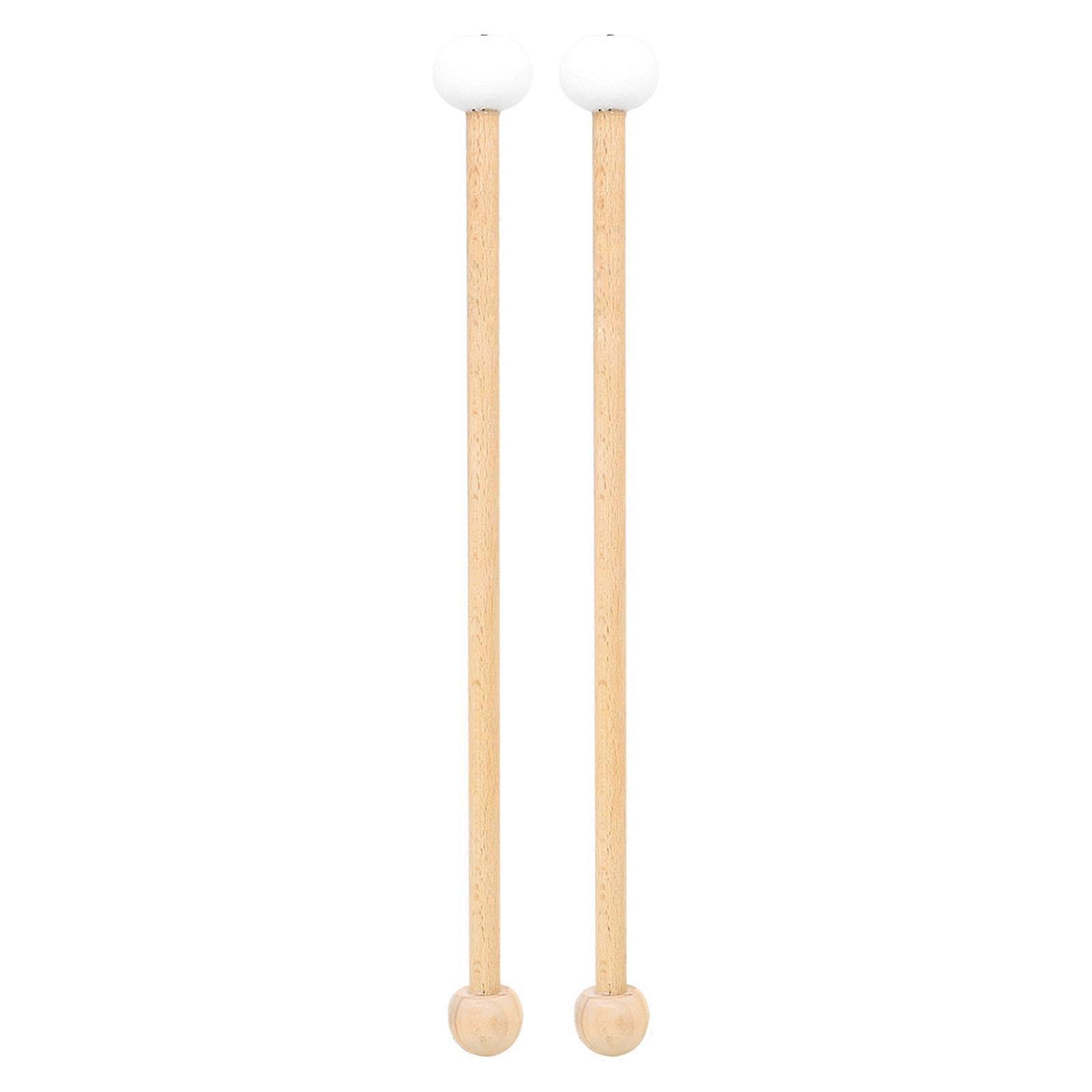 Double Side Drumsticks Wood and Felt Texture Practice Drum Mallets Suitable for Various Playing Levels and Performances Multicolor