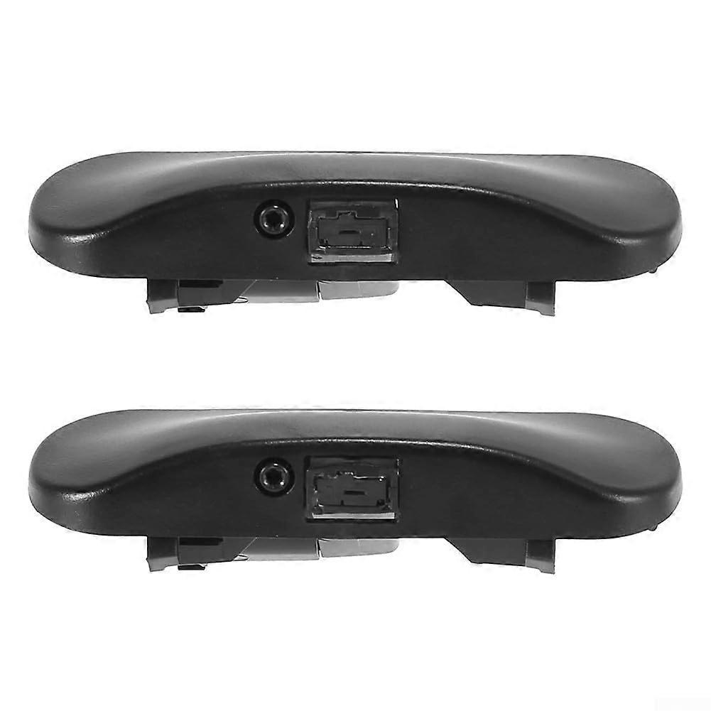 Windshield Washer Nozzles Spray Jet Set of 2 Compatible with A6 C7 20122018 Black Plastic Direct Replacement 4G0955987A 4G0955988A