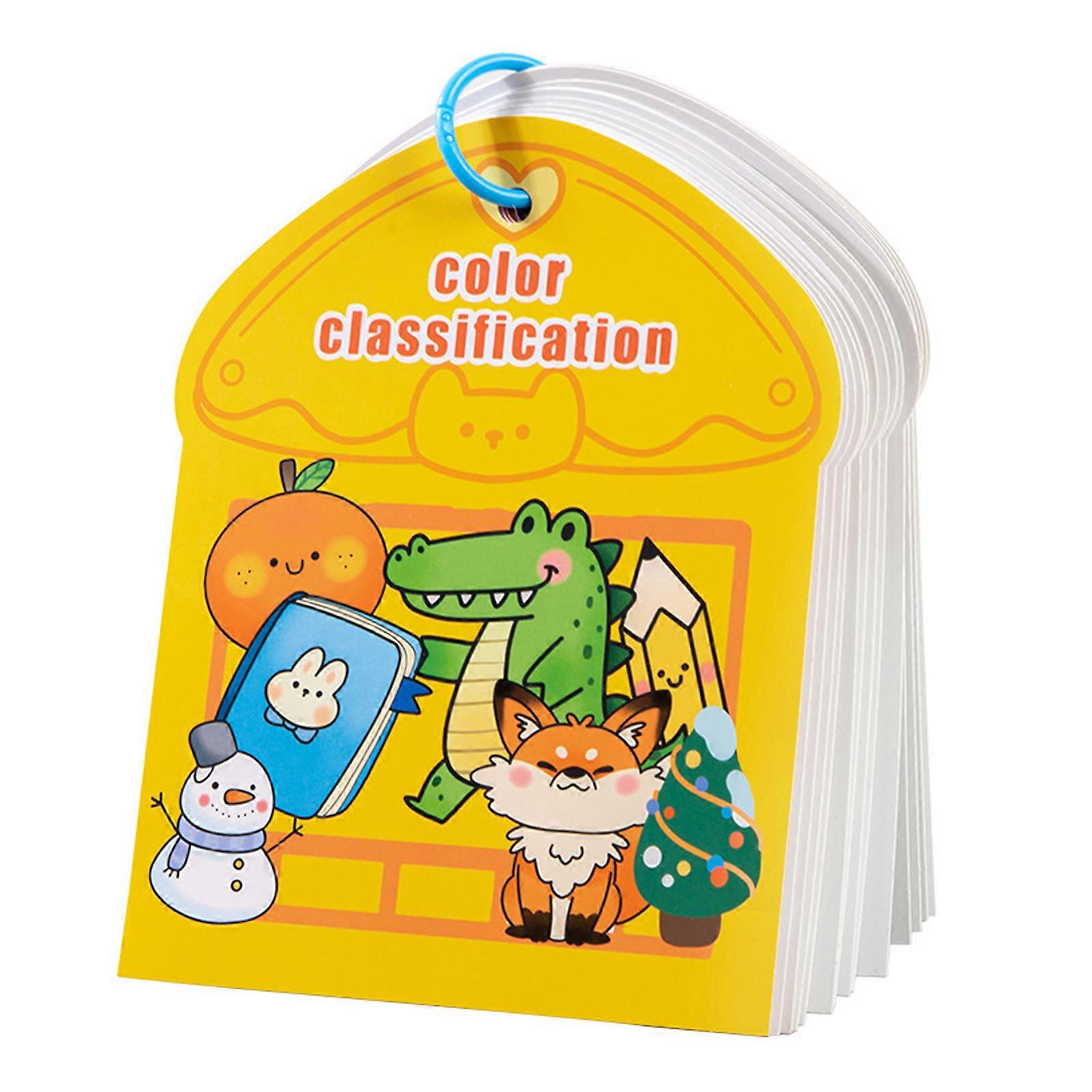 Color Sorting Toy With 100+ Removable Stickers for Childrens Color Recognition and Sorting Practice Multicolor