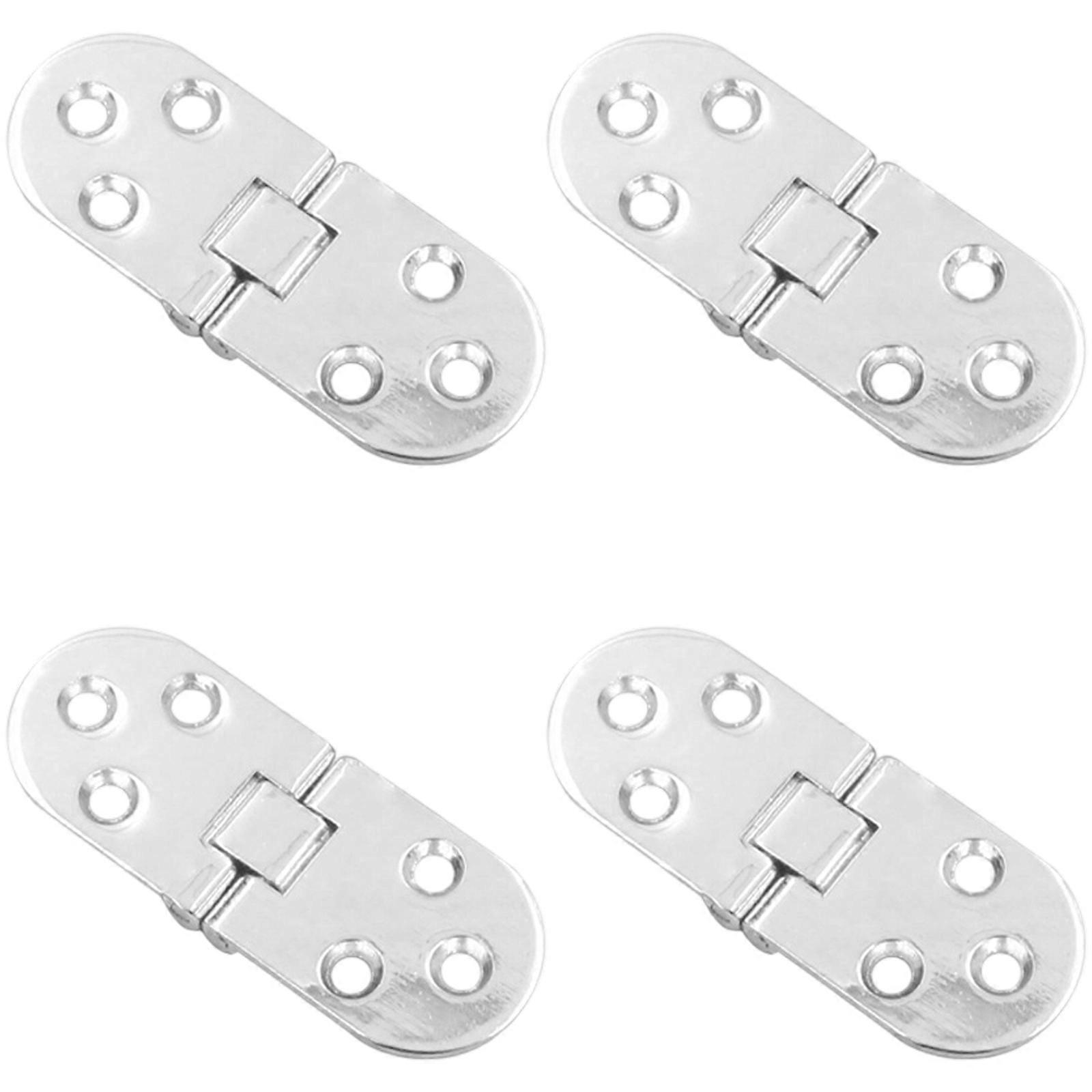 Multiple Purpose Hinge Complete Folding Mechanism Space Saving Designs Strong Door Hinges For Tabletops Door  Bright silver