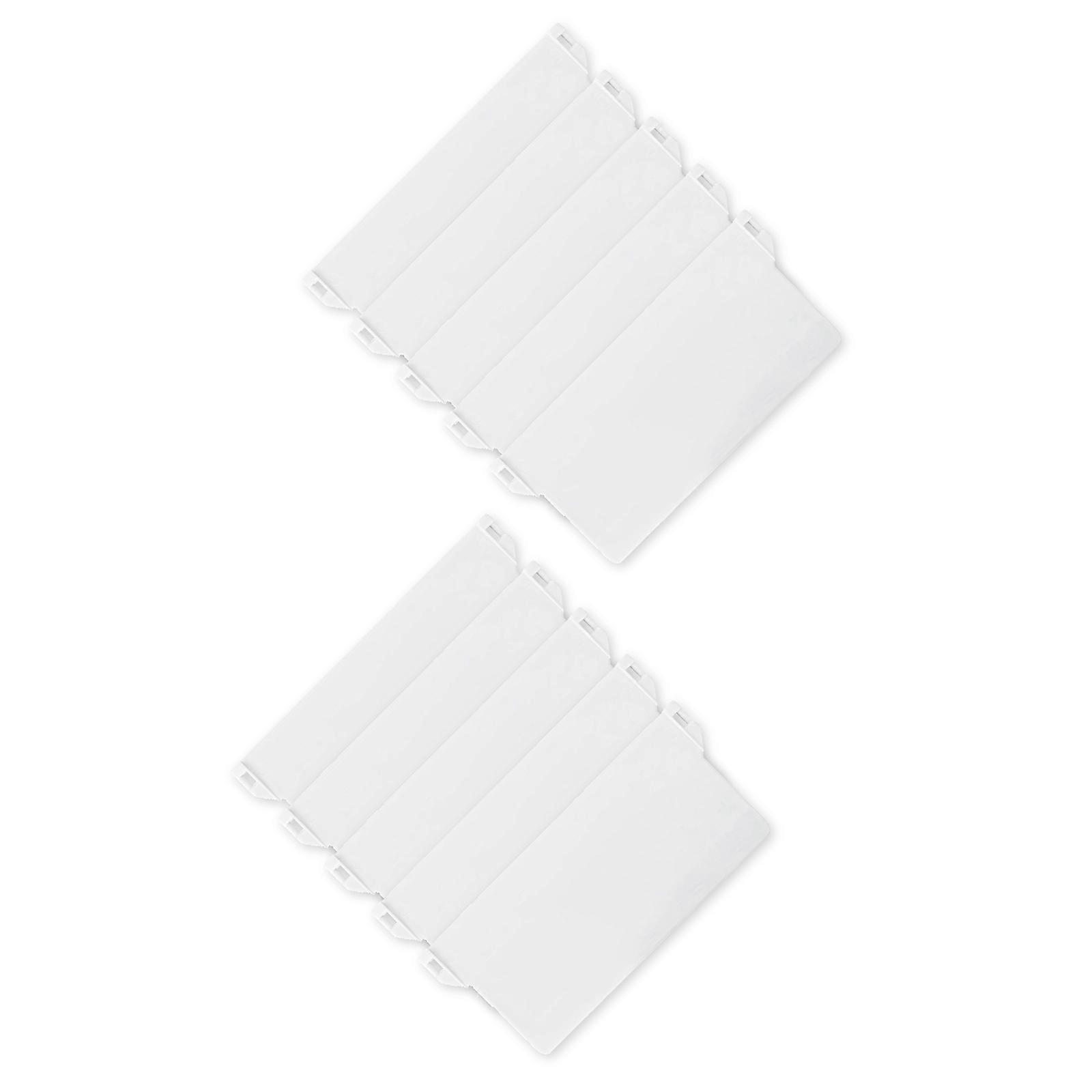 10Pcs Vertical Blind Replacement Weights Replacement for 5inch Slats Solid White Plastic Easily Fit Blind Spare Part Multicolor