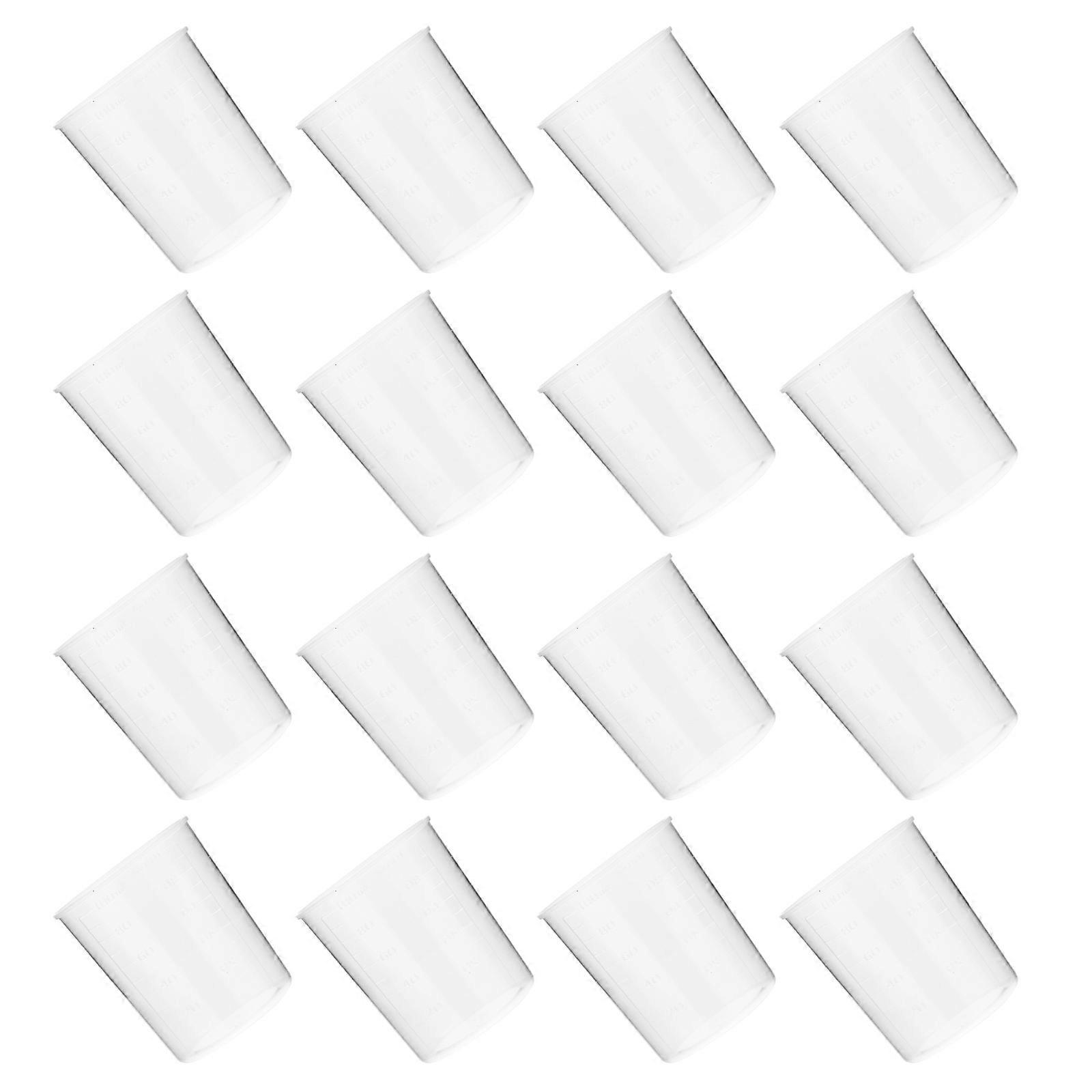 Transparent Plastic Measuring Cups for Measuring Liquid 50Pcs Unbreakable Set