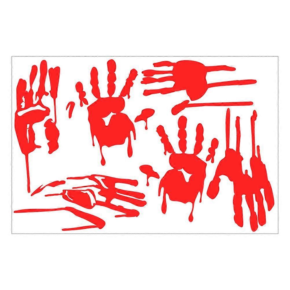 1 Sheet Halloween Window Decor Terror Luminous Design Window Sticker Decor