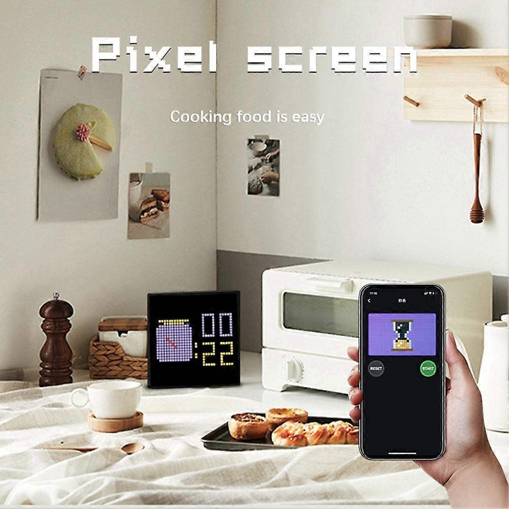 LED Pixel APP Cellphone Control Display 32X32 Programmable Night Light LED Screen Pixel Screen Bedside Light EU Plug