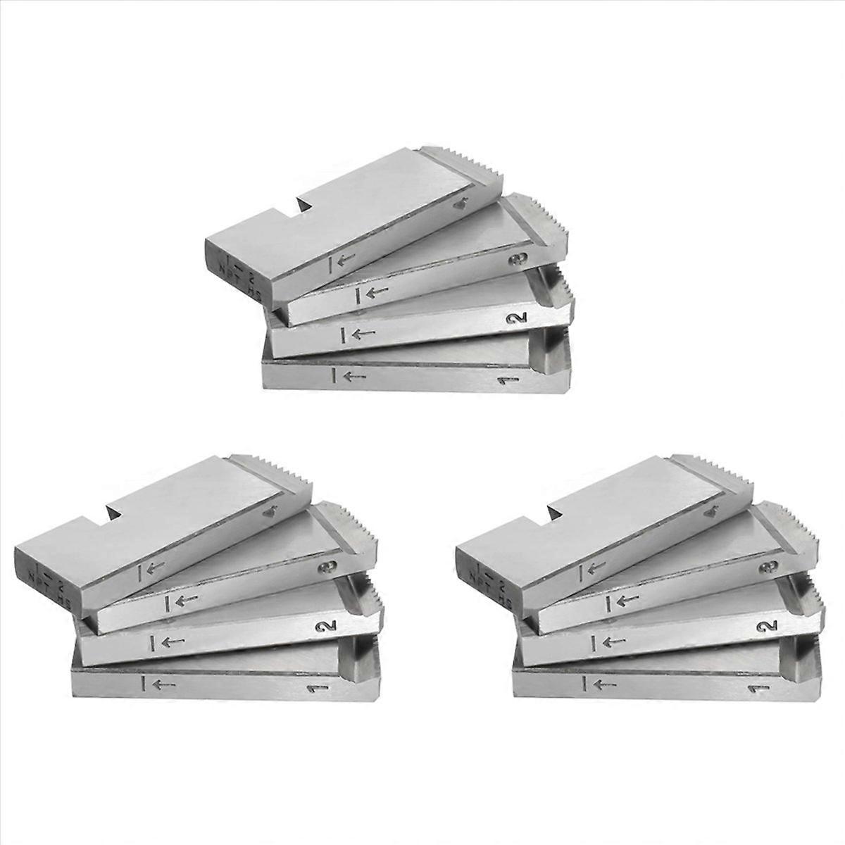 12Pack 47770 Pipe Threader Set for ,High-Speed Threading Dies for 1-2 Inch Pipes,Universal Die Heads