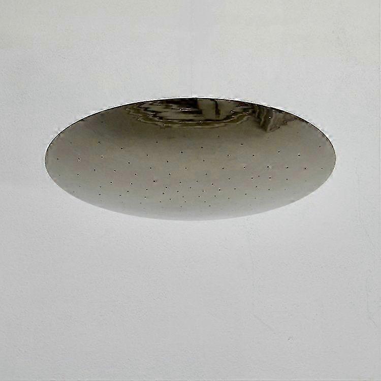 Concave Dish Ceiling Light With Raw Brass Mid-century Sputnik Design