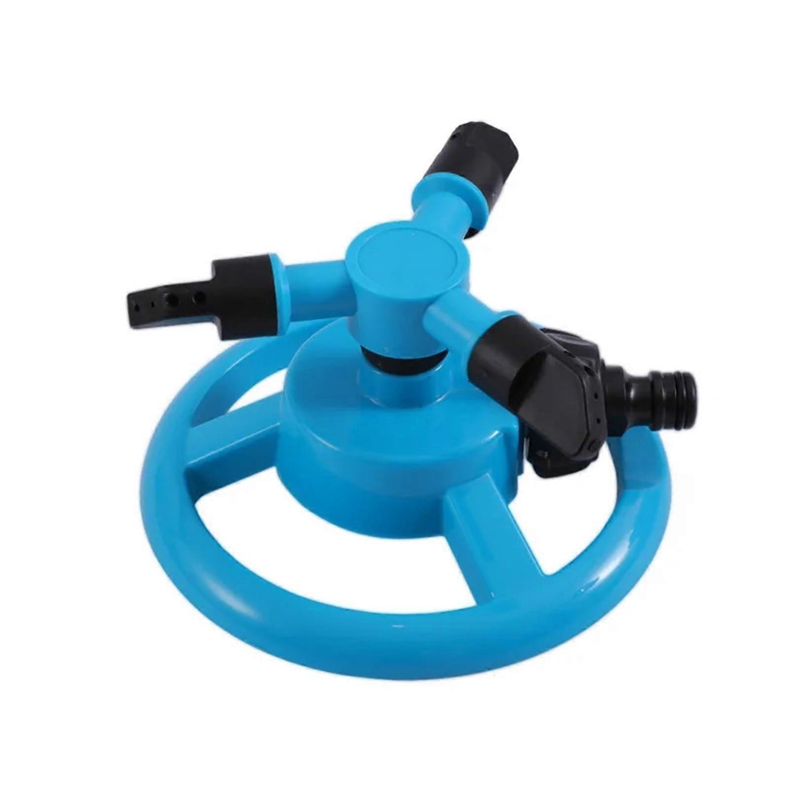 Garden Lawn Sprinkler 360 Degree Rotating Watering Nozzle for Yard Plant Irrigation Cooling Tool Blue