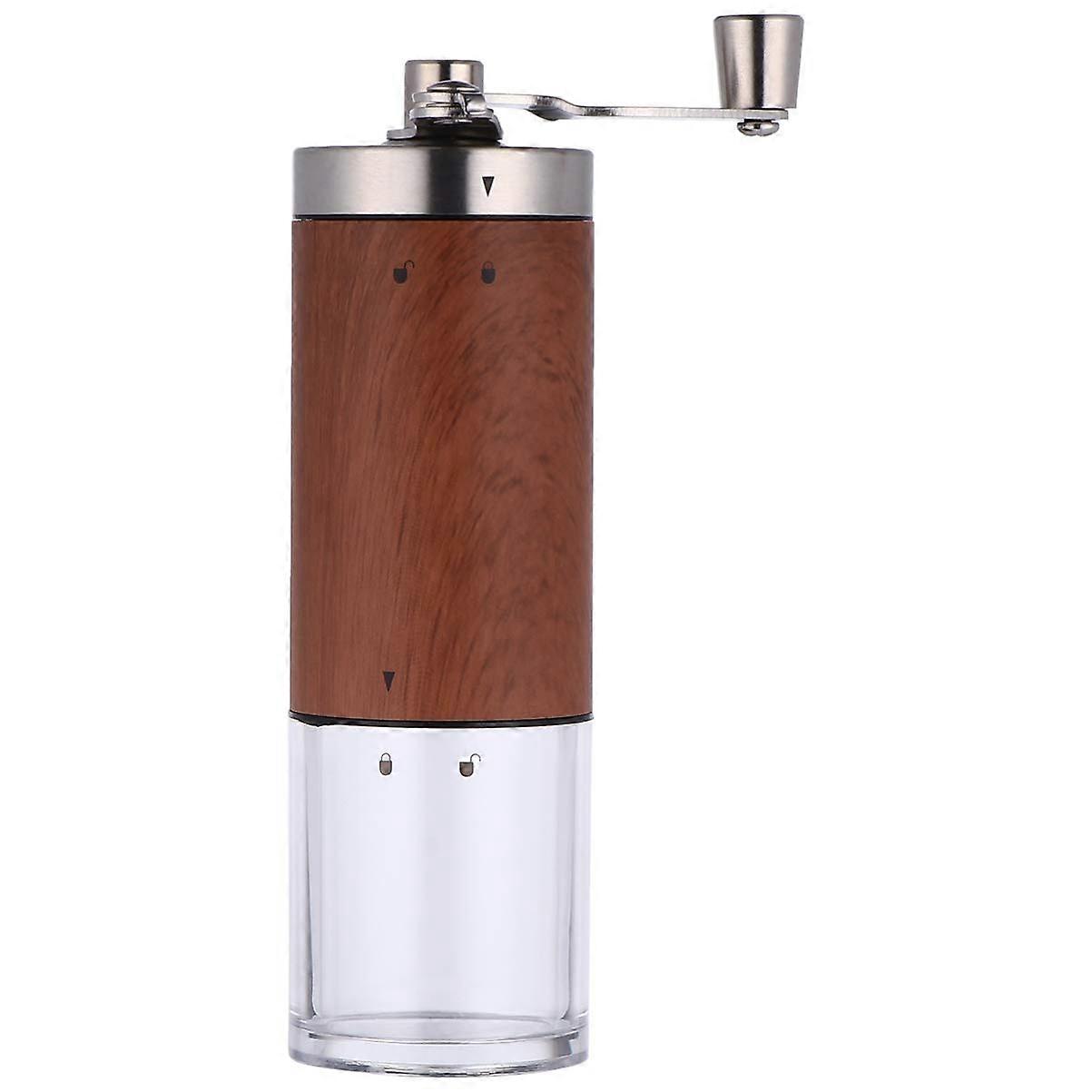 Manual Coffee Grinder Stainless Steel with Adjustable Grind Settings and Foldable Handle for Travel