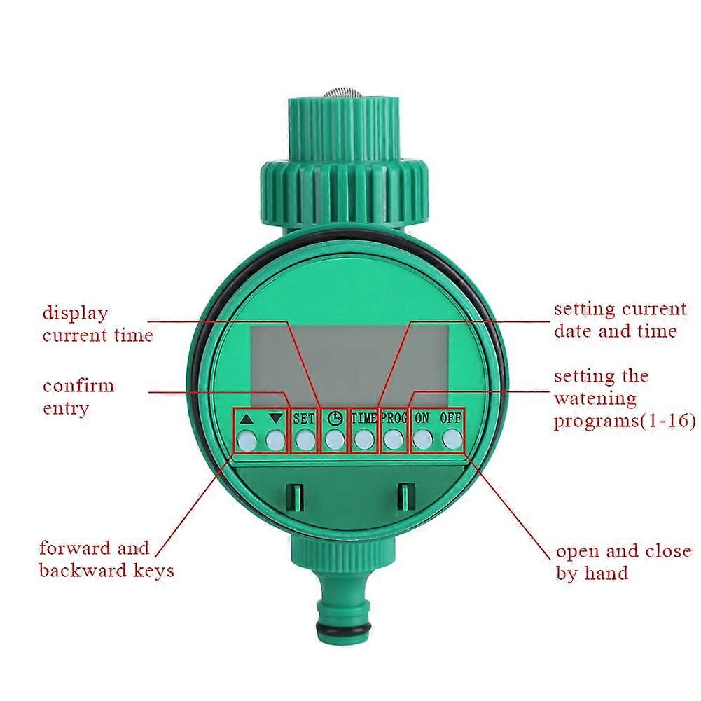 Nimomo 5pcs Water Timer Multipurpose Garden Water Timer Watering Irrigation Controller Kit with Y-shaped Quick Connector