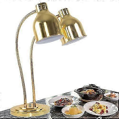 Double Bulbs Carving Station Lamp Adjustable Heat Light for Buffet and Party Flexible Universal Tube Ideal for Pizza and Steak