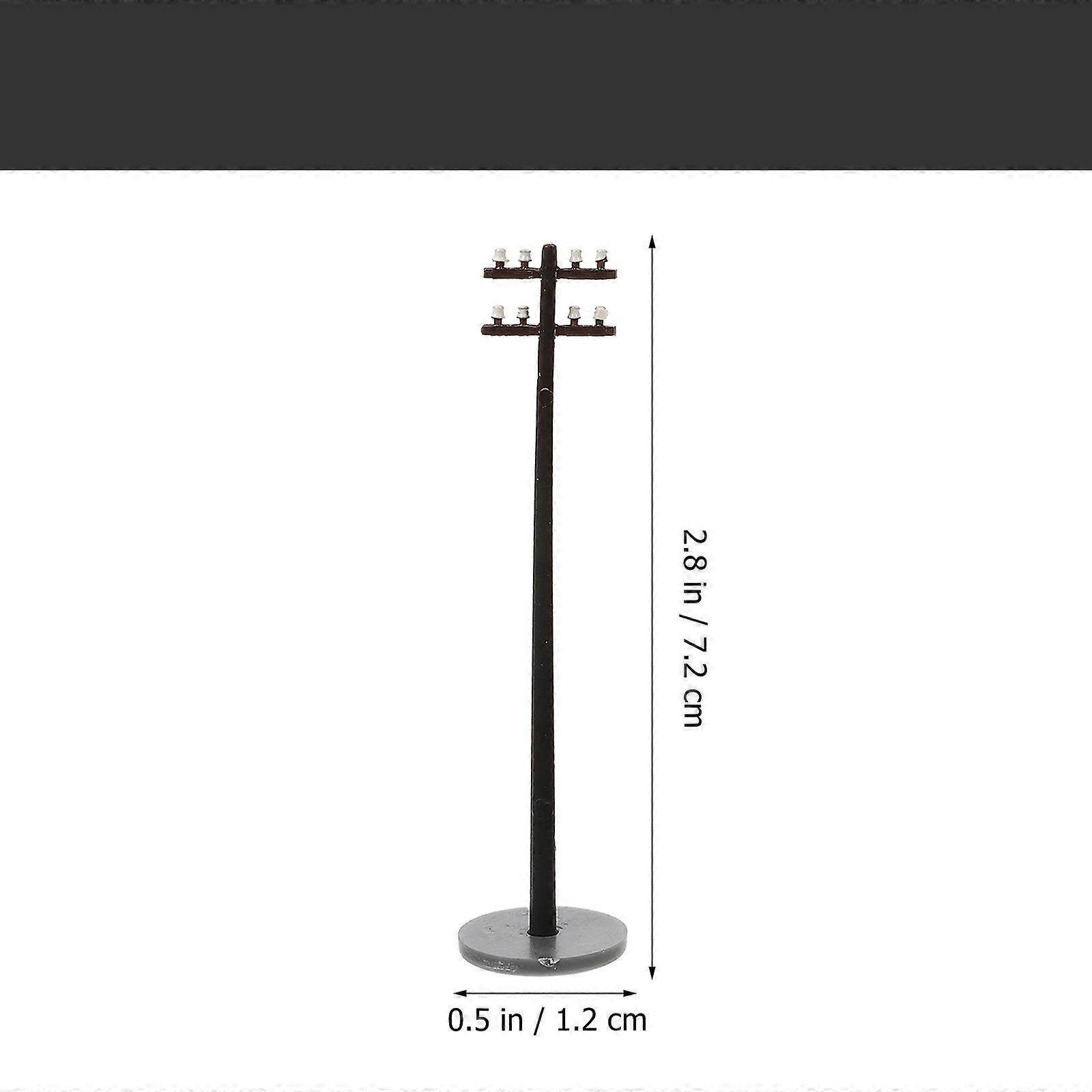 6stk miniature telefonpæle tog layout model tog layout pryder sand bord indretning