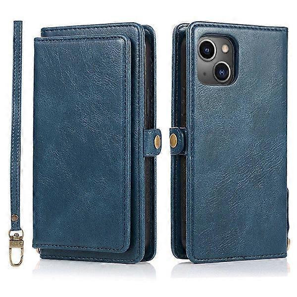 Practical Powerful Wallet Case - compatible with iPhone 13 Mini Dark Blue