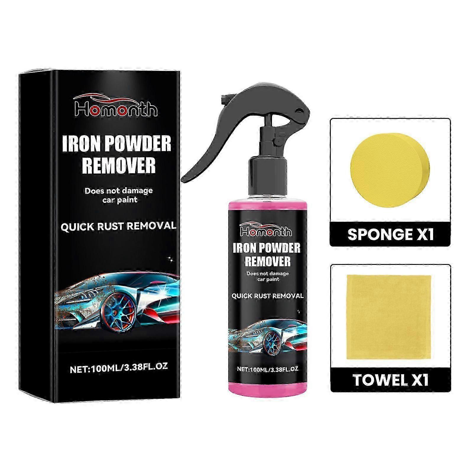 Iron Powder Remover, Car Cleaning Rust Removing Rust Lighten The Paint Maintenance Polishes