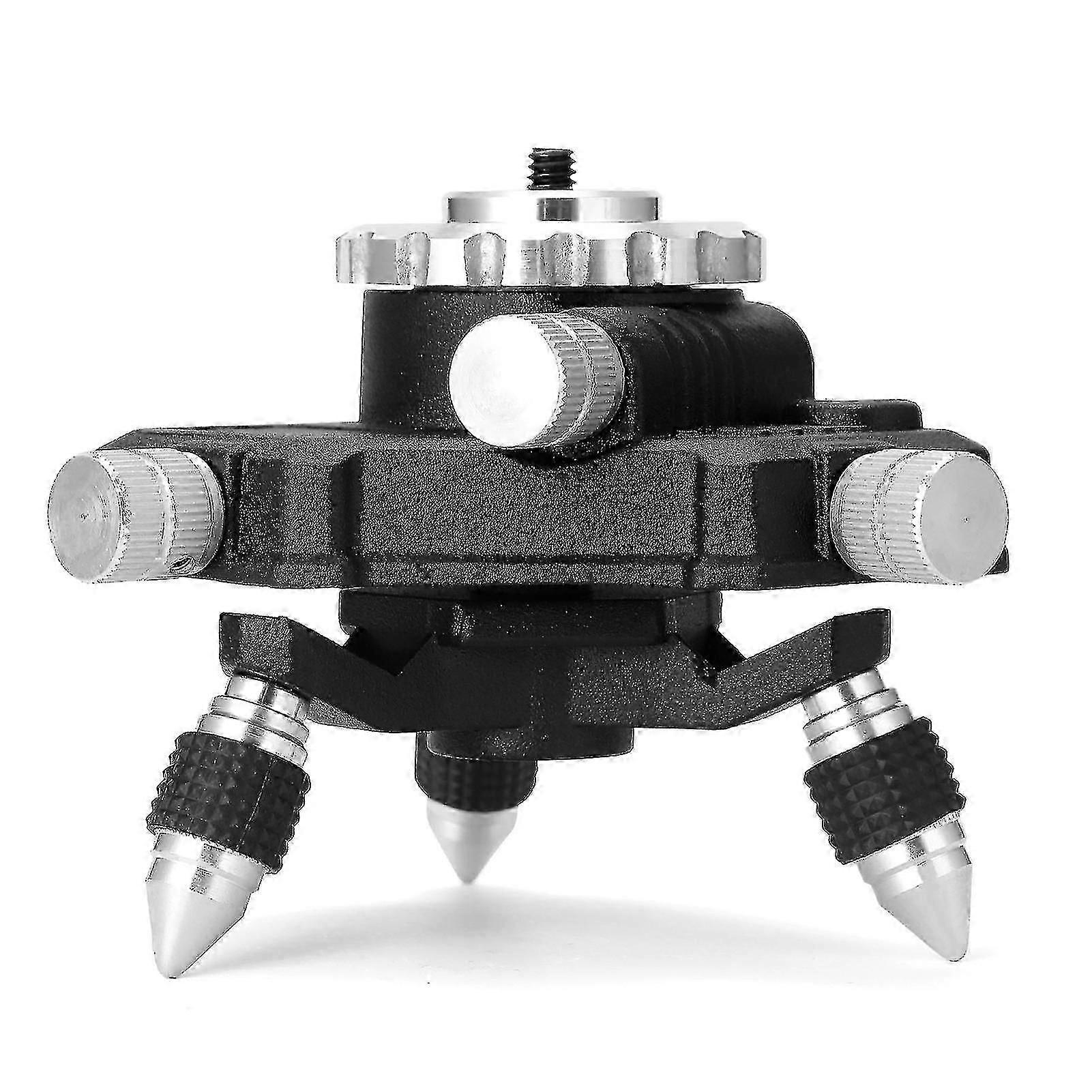 360 Rotatable Aluminum Alloy Bracket Base 1/4' Interface Fine Adjustment Tripod Stand For Laser Level