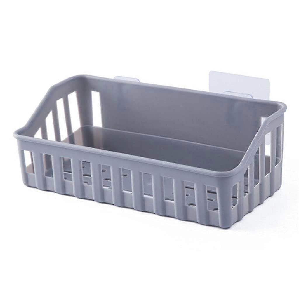 Bathroom Storage Rack Wall Mounted Shower Shelf No Drill PP Corner Organizer SpaceSaving Design