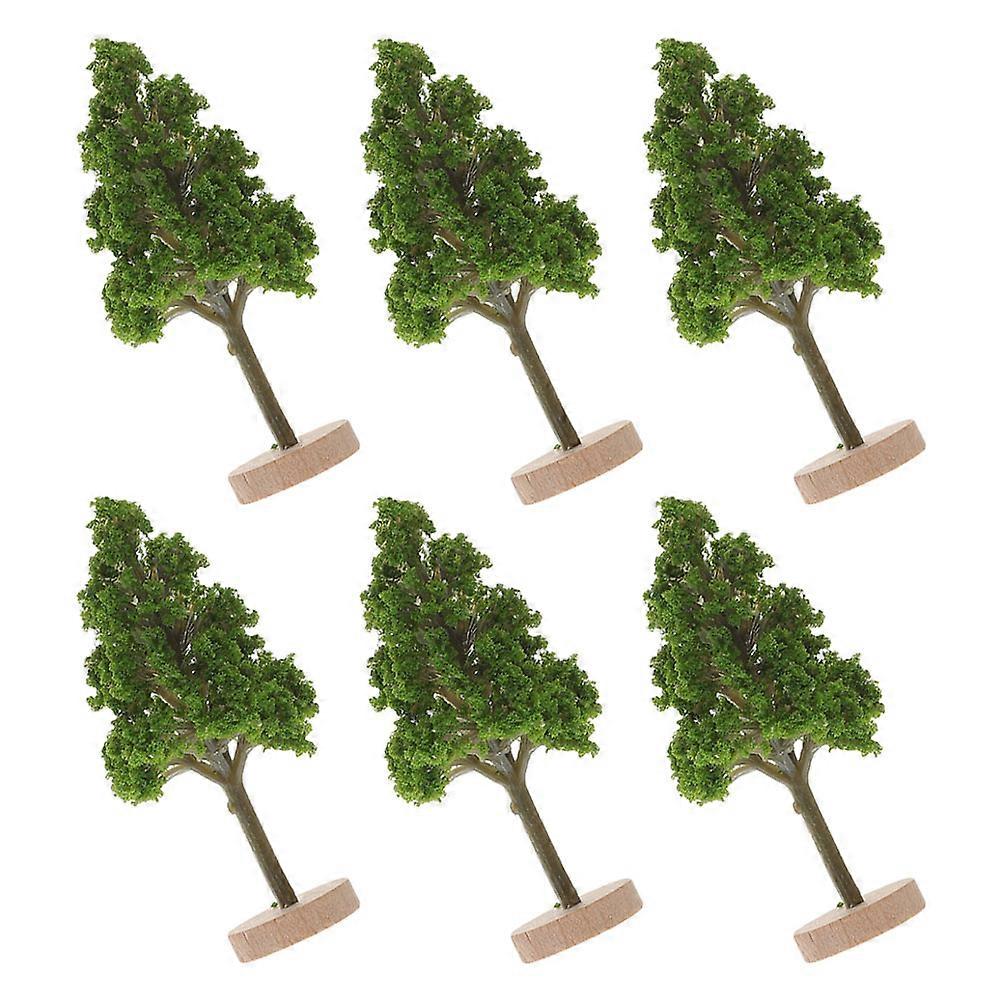 Miniature Street Trees for Decoration Plastic Model 30Pcs Green