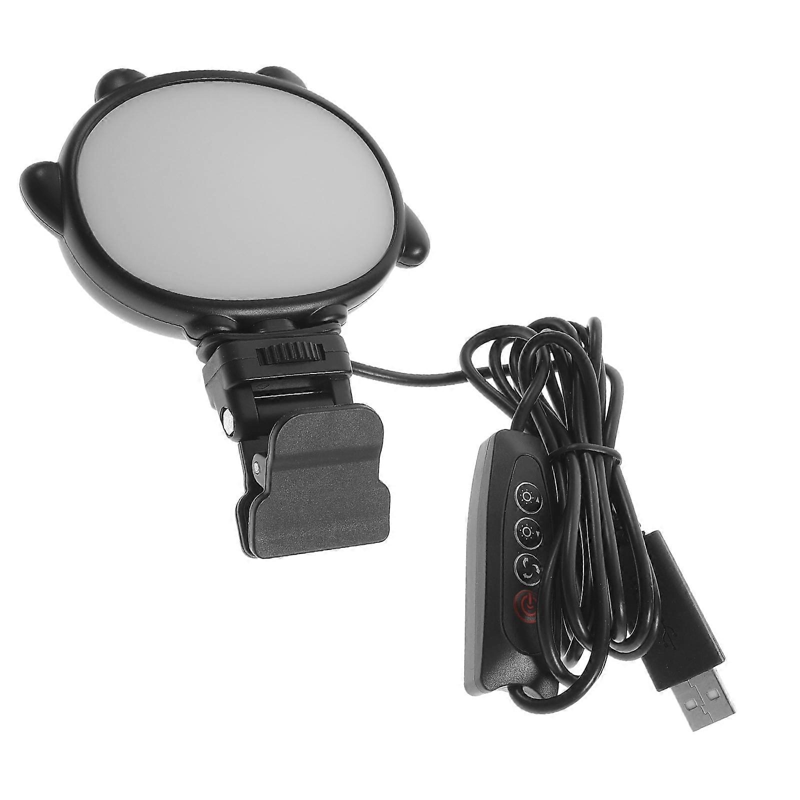Clip on Camera Light Video Conference SLR Adjustable Plastic