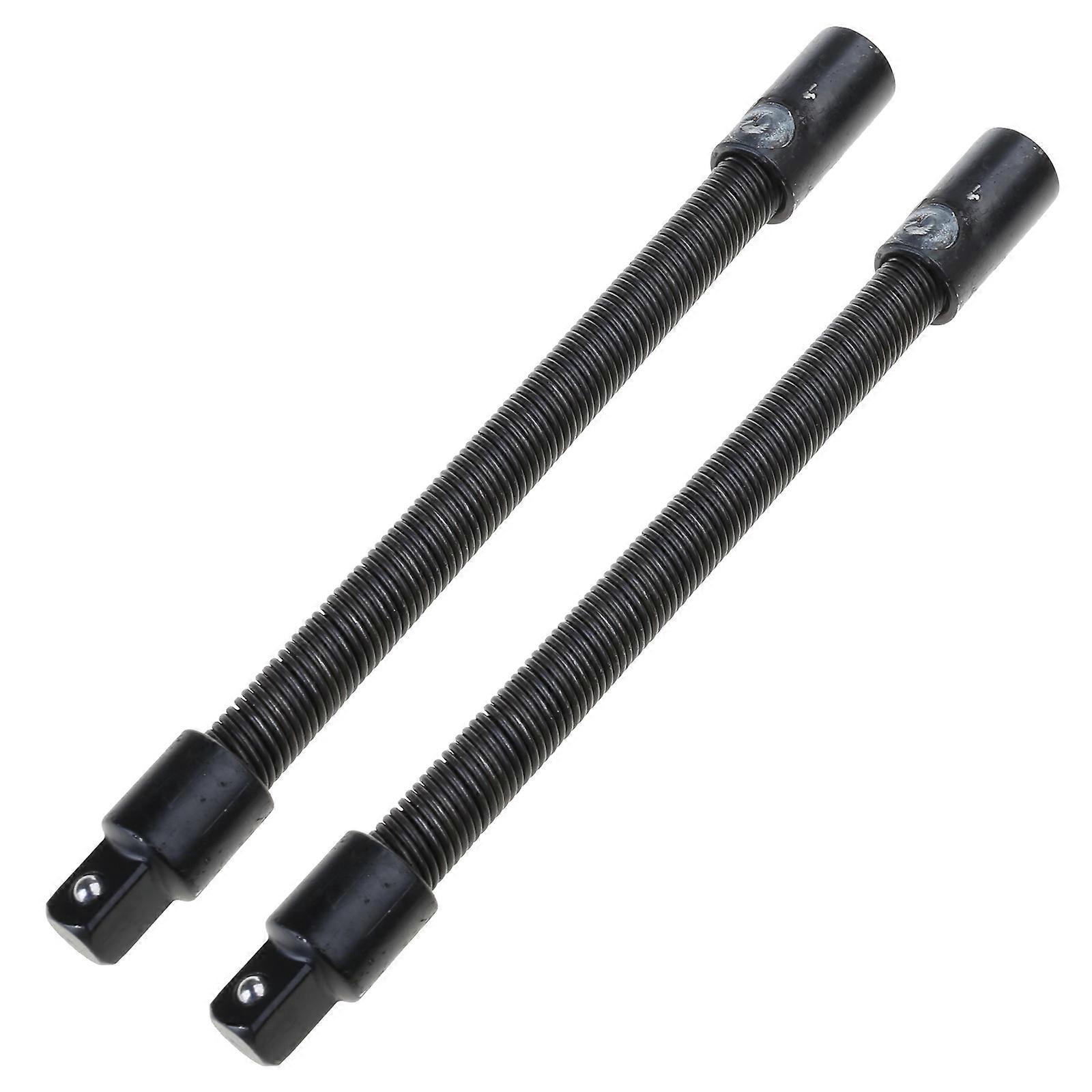 2Pieces Flexible Socket Extension Ratchet Flexible Extension Bar Set Bendable Elastic Joint Head Post Connecting Link Multicolor
