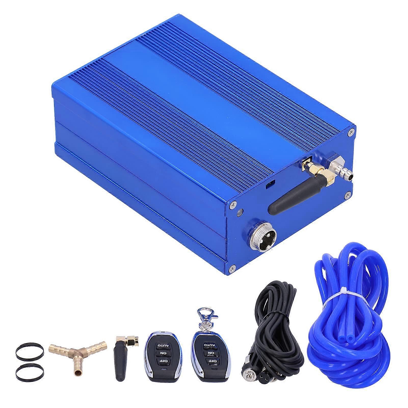 Universal Electric Exhaust Cutout Kit with Remote Valve Controller, Boost Performance, Blue, 2 Batteries Included