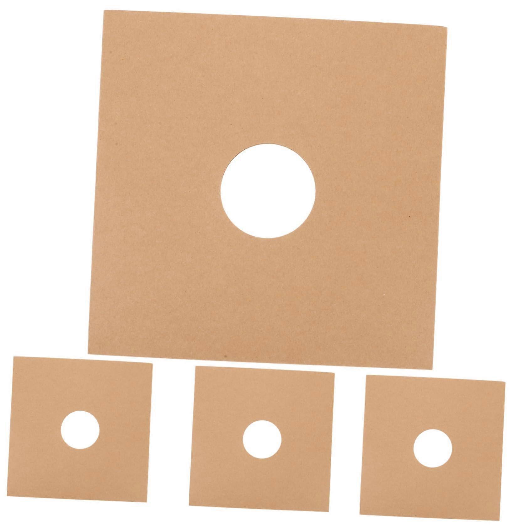 4PCS Vinyl Record Sleeves Protective Covers with Right Angle Design for Breathable LP Storage