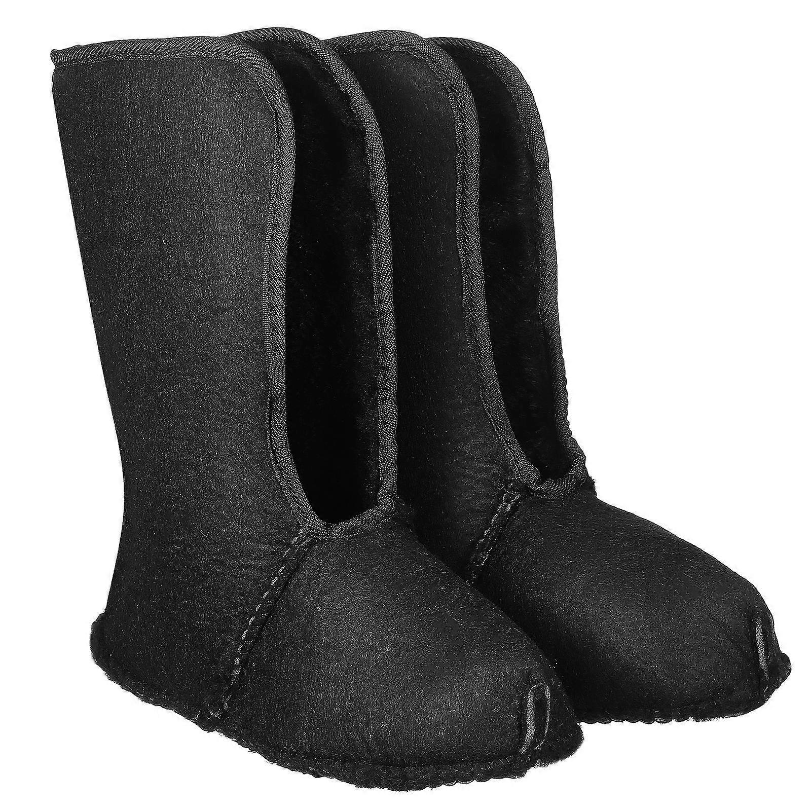 Thermal Boot Liners for Hiking Use 1Pair Waterproof Black Warm Socks