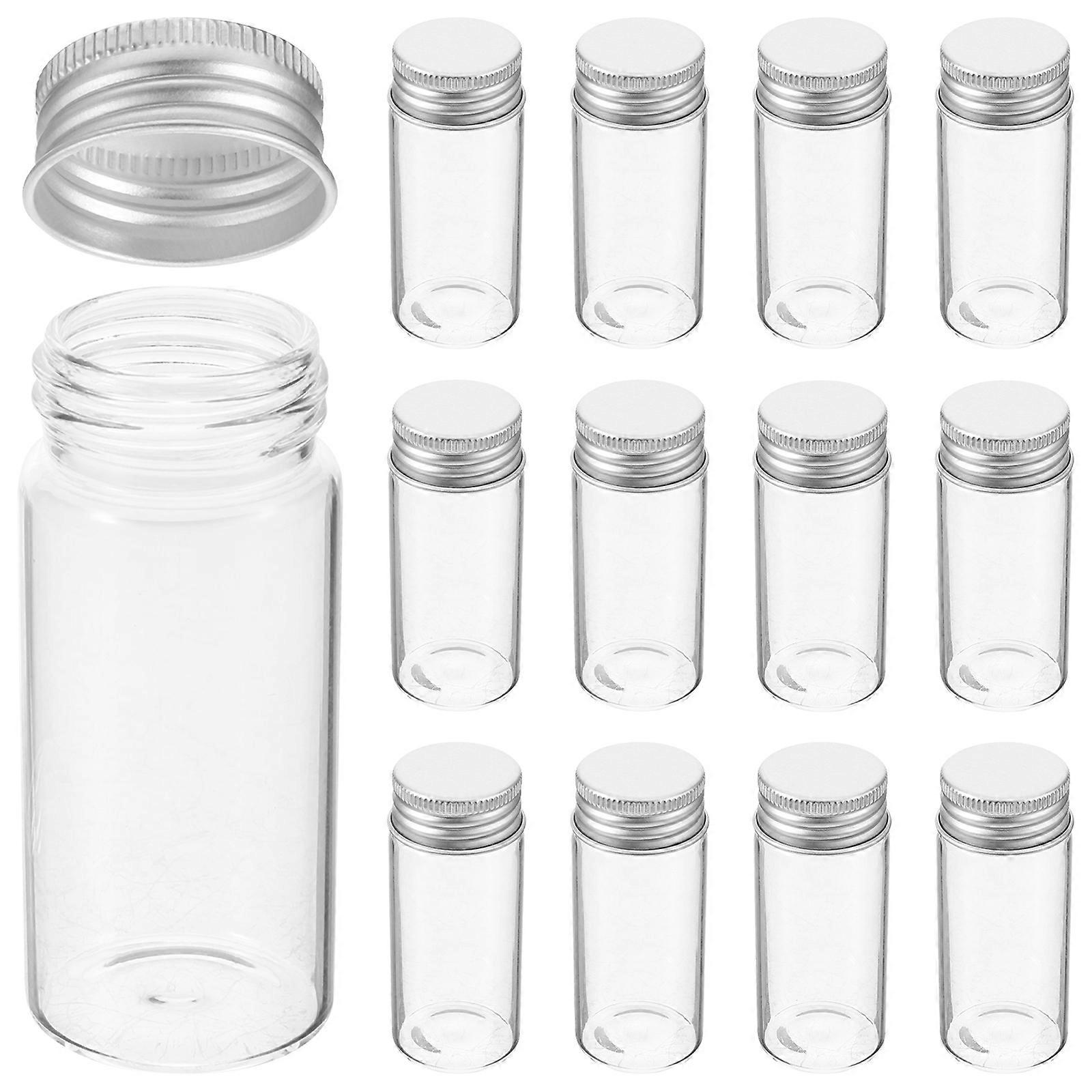 Transparent Glass Test Tubes for Sample Protection 30Pcs Leakproof Vials