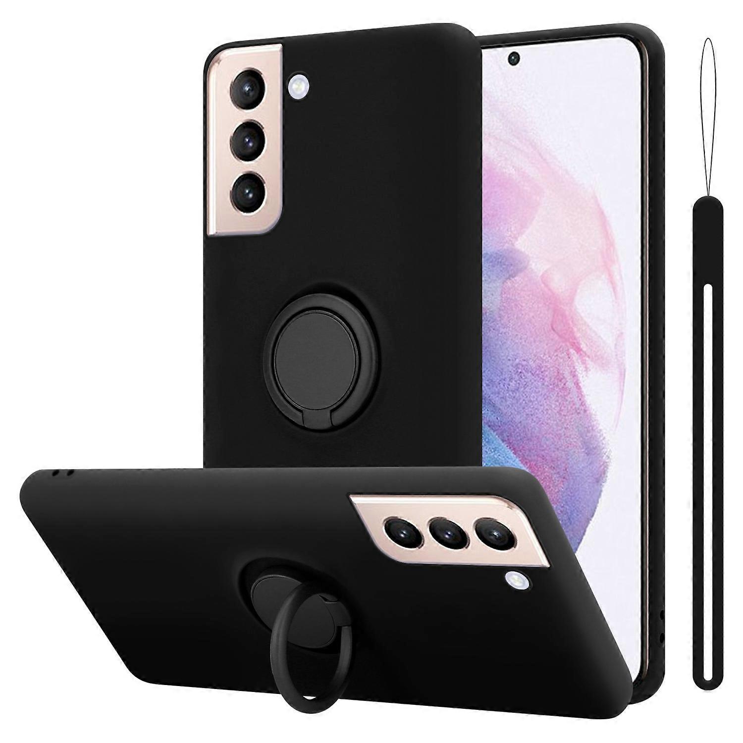 Samsung Galaxy S22 PLUS Protective Case TPU Case - Liquid Design with Ring