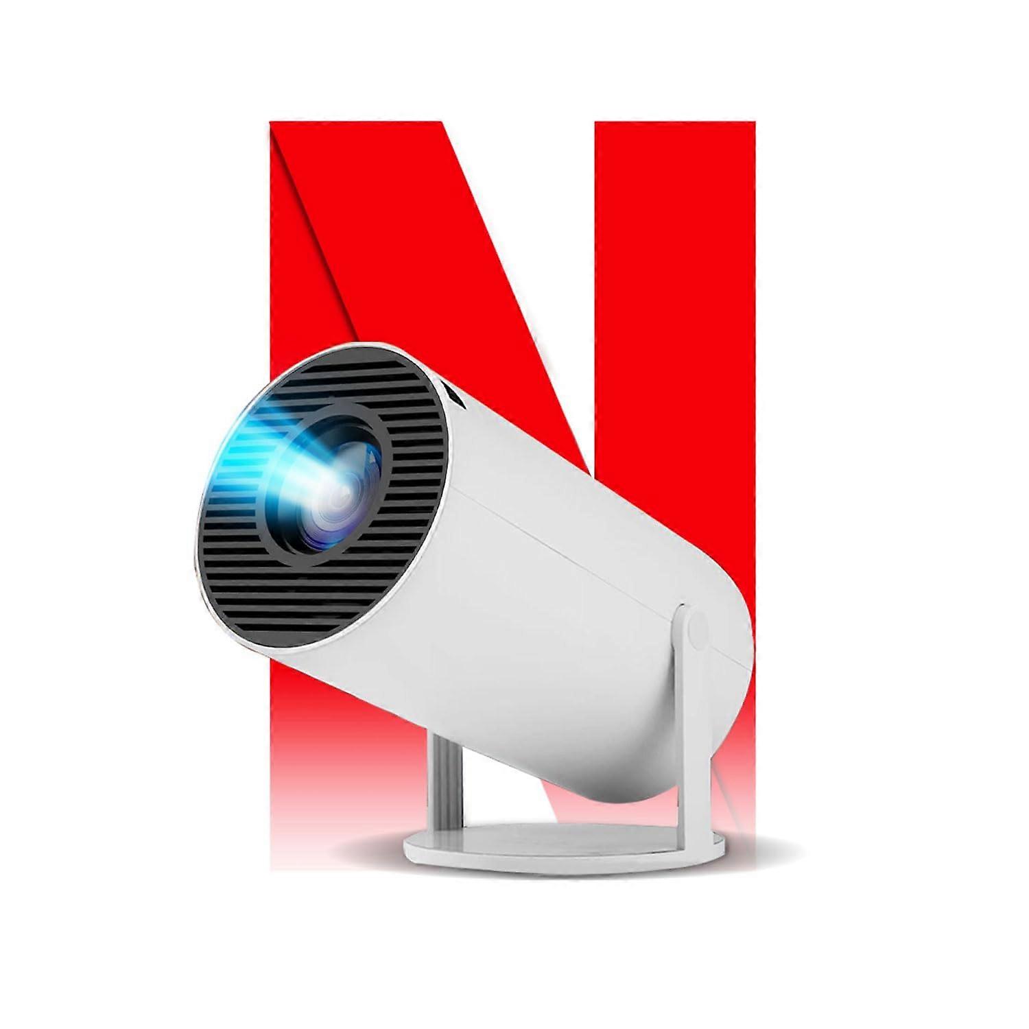 4K Portable Projector with WiFi 6 Bluetooth 5.2 Auto Keystone Android 13 for Home Theater