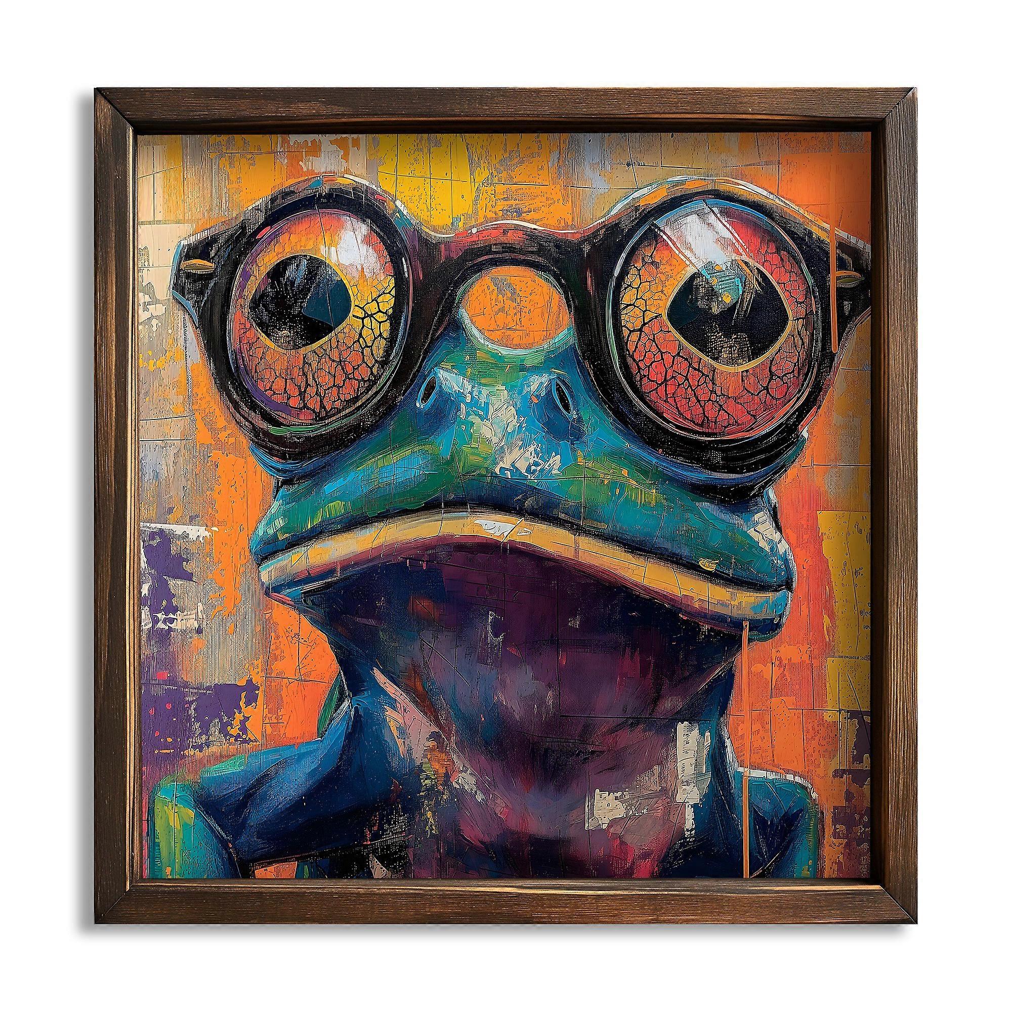 MDF tisk "Intelektuální žába"