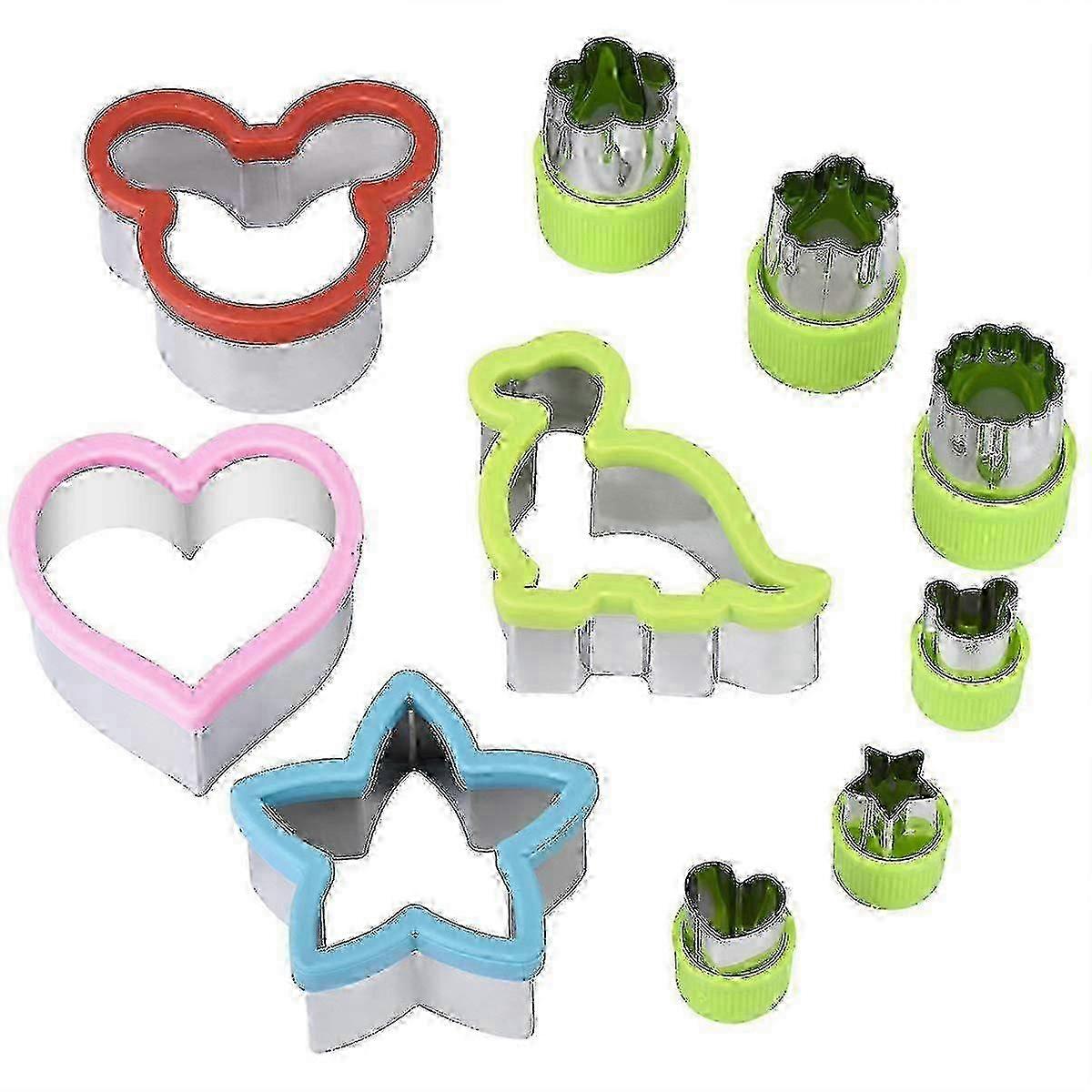 Cookie Cutters For Kids 10 Pcs, Sandwich Cutters Include Mickey Mouse
