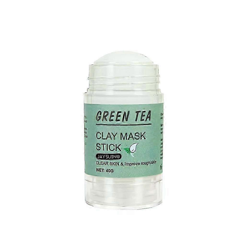 Green Tea Solid Cleansing Mask 40g Paste for Deep Pore Cleaning Oil Control and Hydration