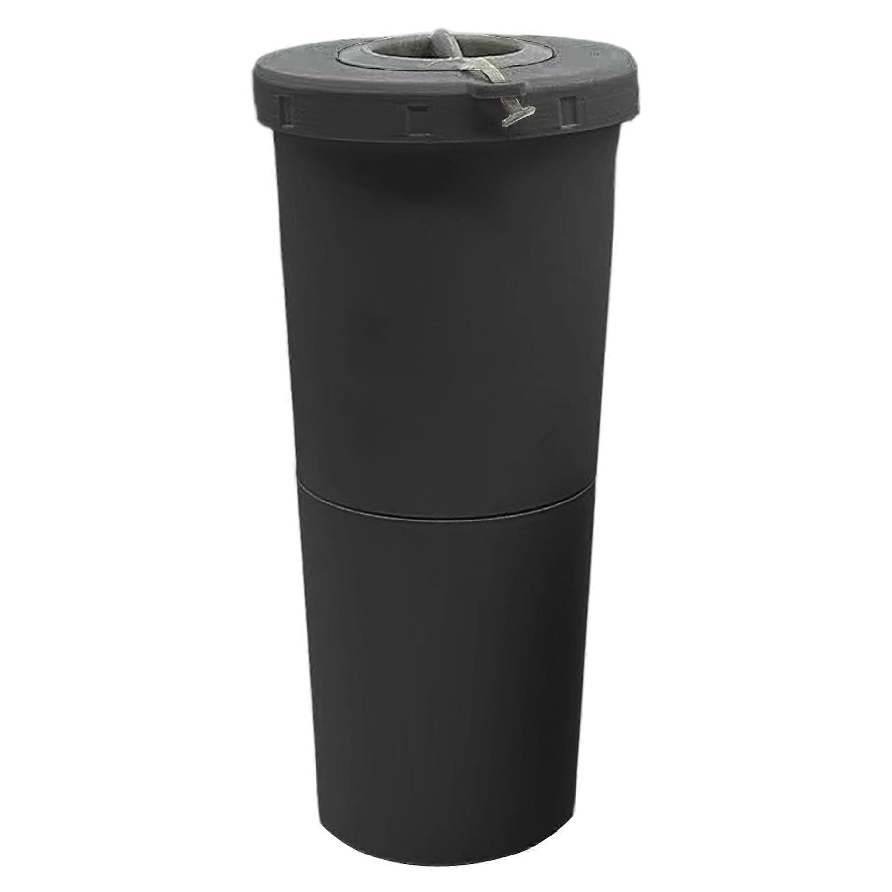 Sunflower Seed Holder Snack Cup with Shell Storage, Dual Compartment Spill Resistant Black