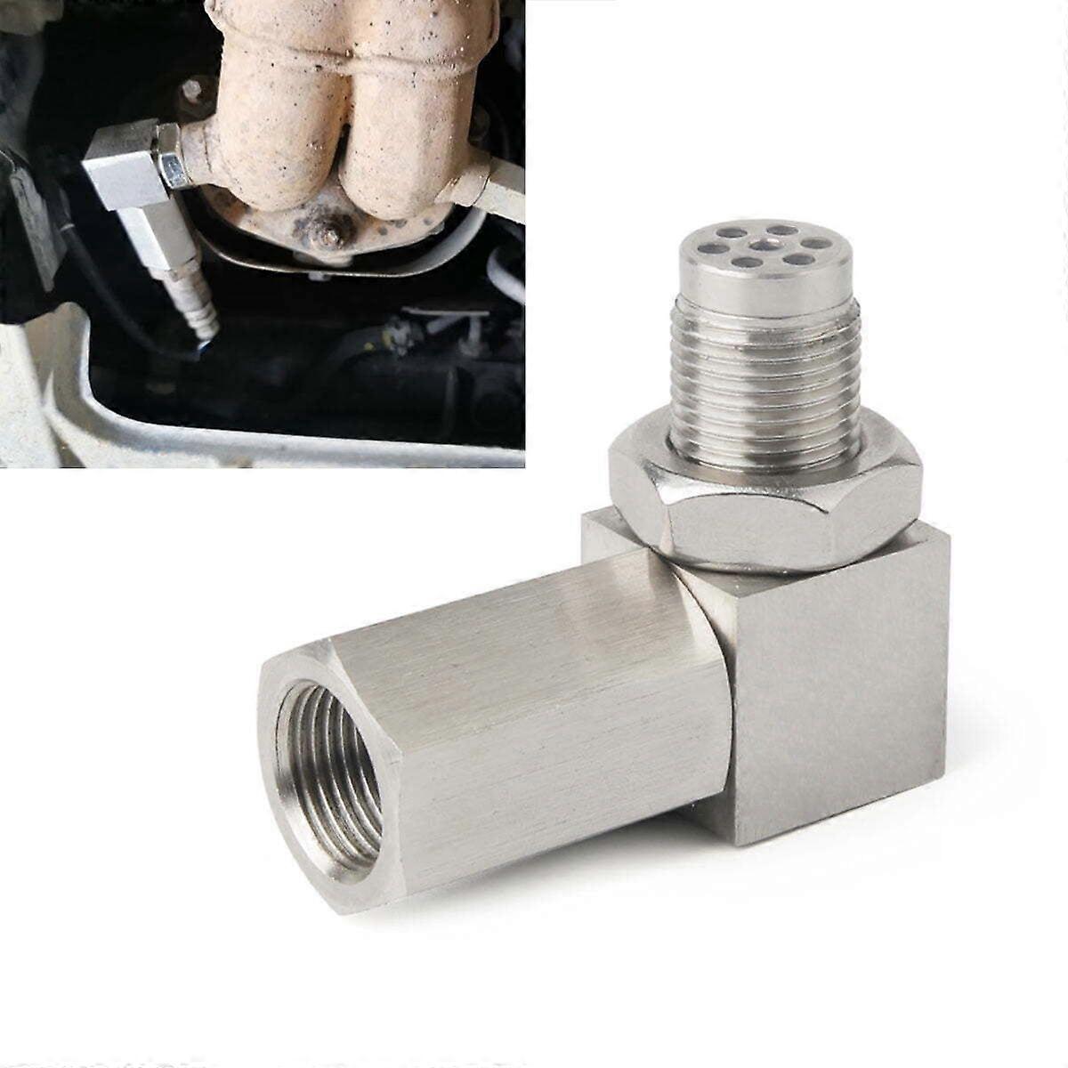 O2 Sensor Spacer Adapter 90 Degree Connector Adapter M18x1.5 Universal