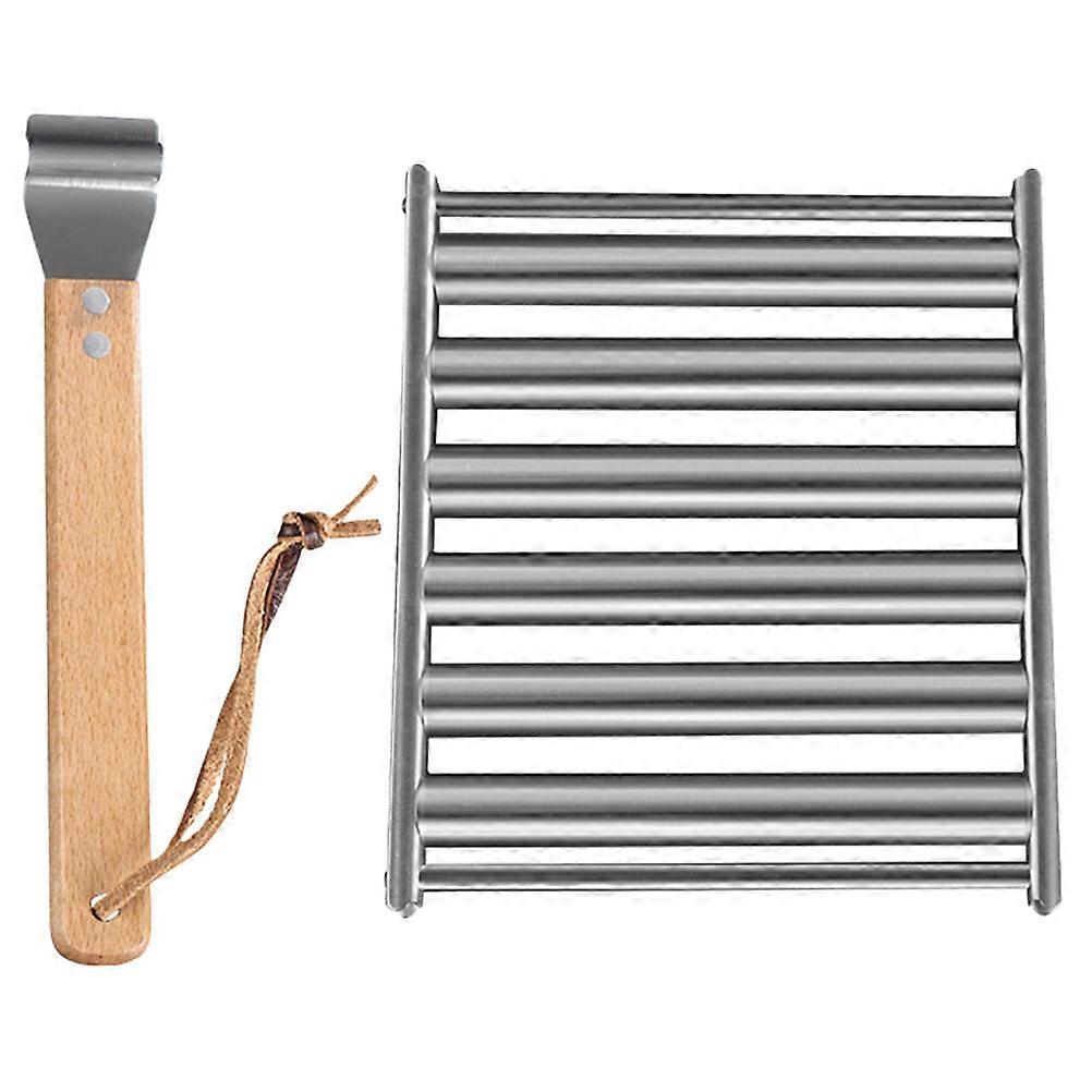 Parrillas de camping con ruedas, para hornear y asar, colores surtidos, tamaño mediano, 1 unidad