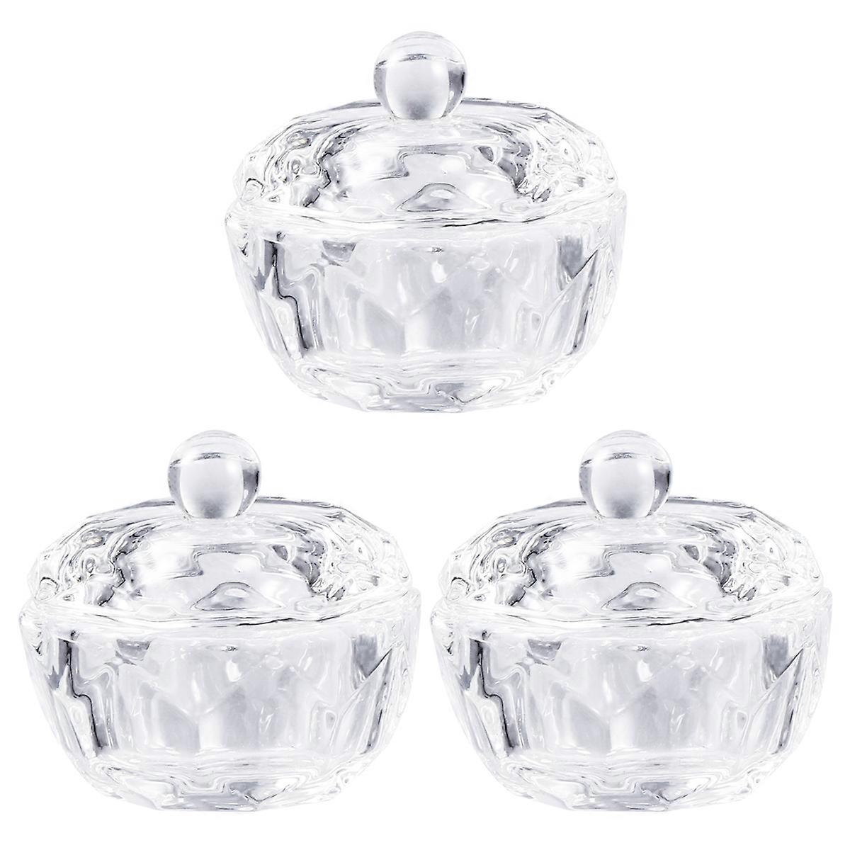 Transparent Water Crystal Box for Storage Use 3Pcs Dustproof Multifunctional Case