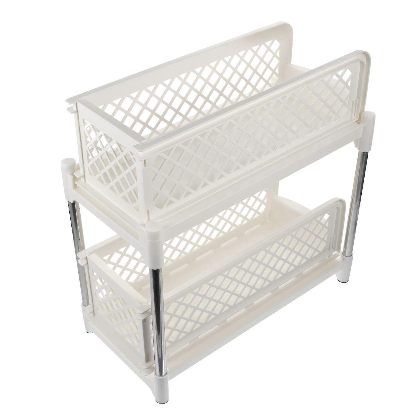 Drawer Type Storage Shelf for Storage Desktop Shelf Double-Layer Organizer