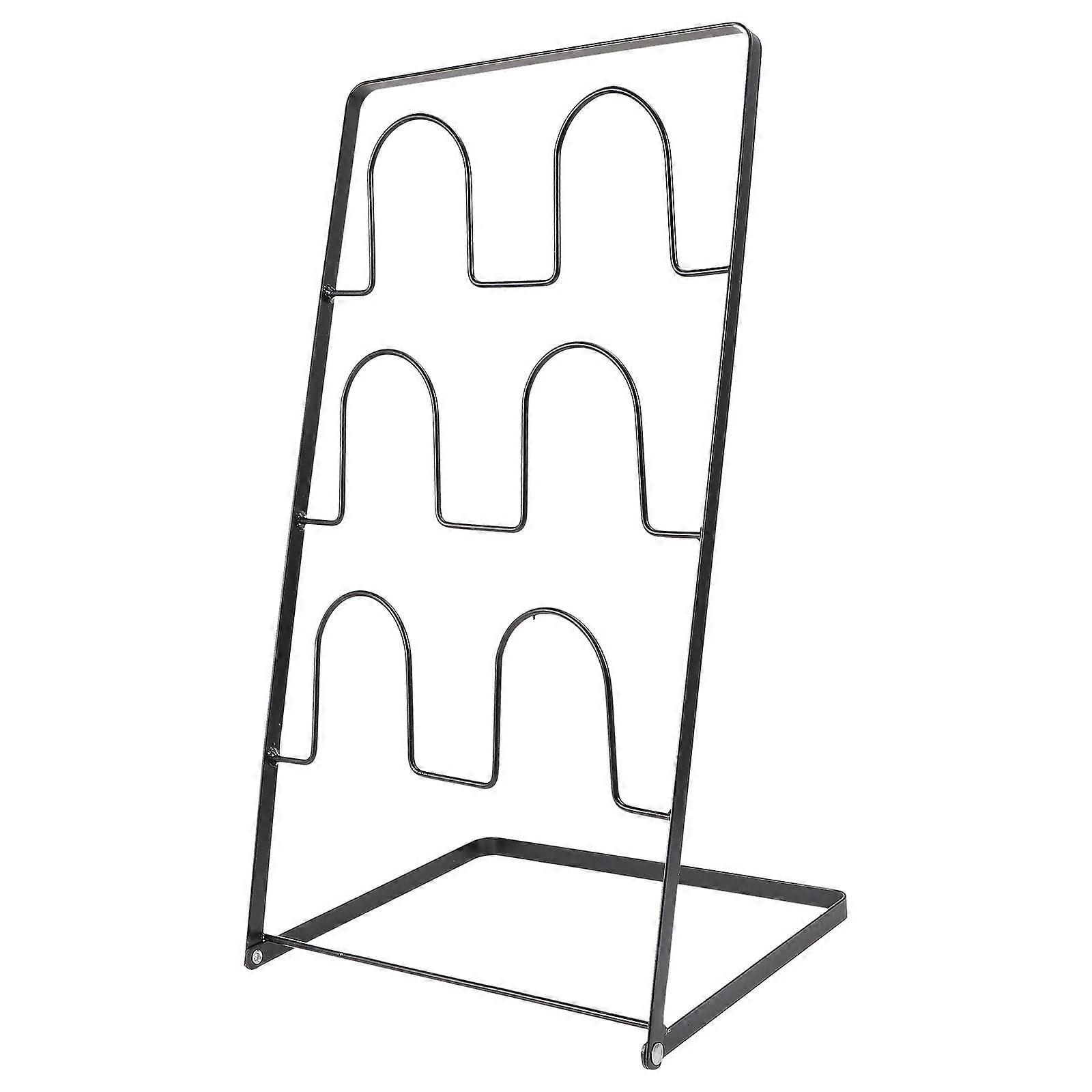 Iron Craft Slippers Rack Multi-Layer Storage Rack for 3Pcs Slippers