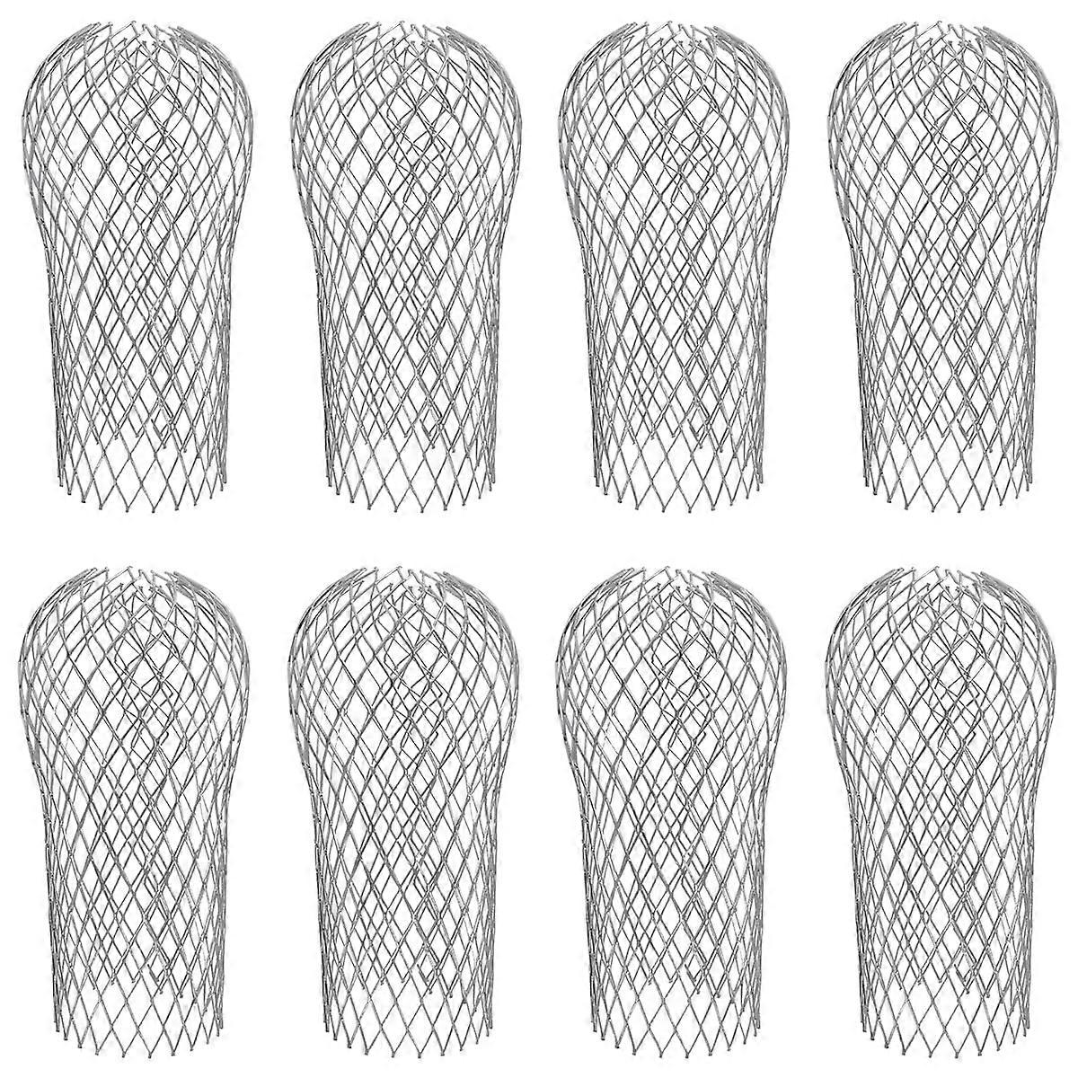 8 Pack Aluminum Gutter Downspout Guard 3.5 Inch Expandable Leaf Filter Strainer Rust Proof