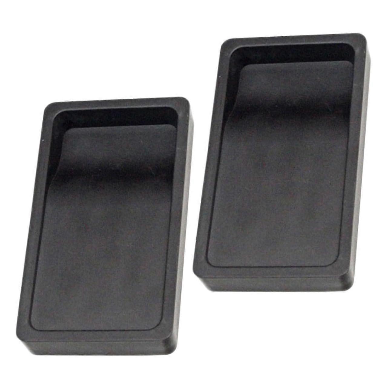 2pcs Calligraphy Inkstone Set with Smooth Polishing Surface, Lightweight TwoSided Design for Beginners and Students
