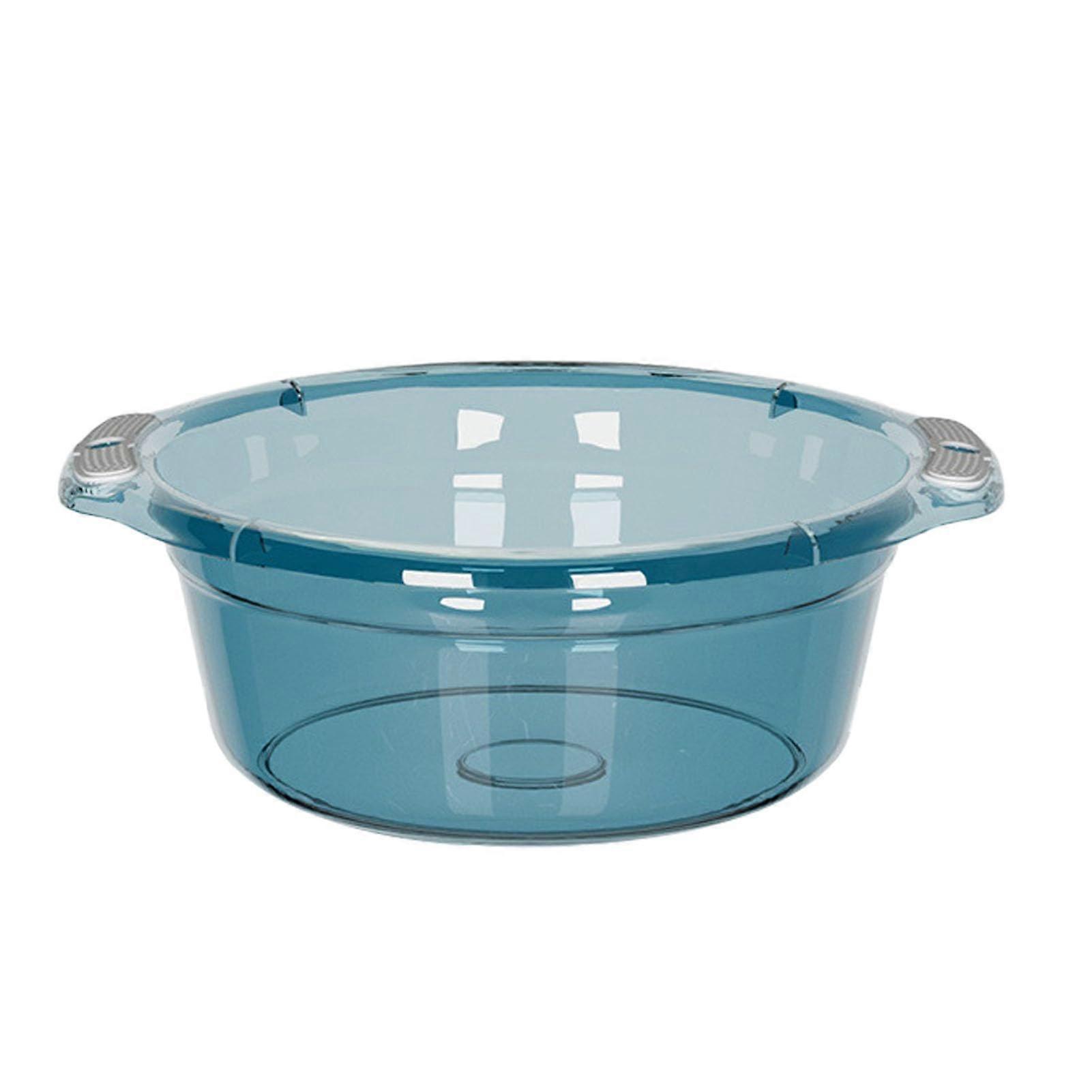 Large Plastic Wash Basin with Handles for Kitchen Laundry and Bathroom, Durable Easy Clean Tub