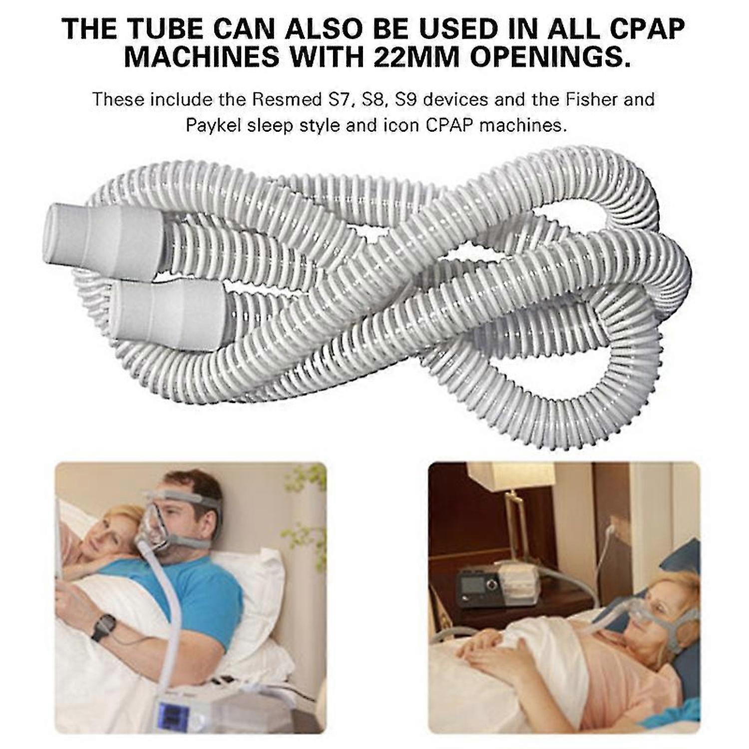 CPAP Hose for Ventilation Device Universal Plastic Breathing Machine Accessory