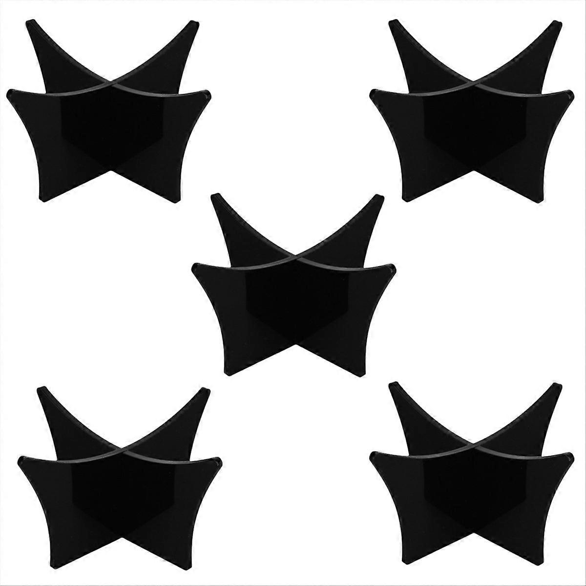 Acrylic Ball Stand Portable Display Accessory . black