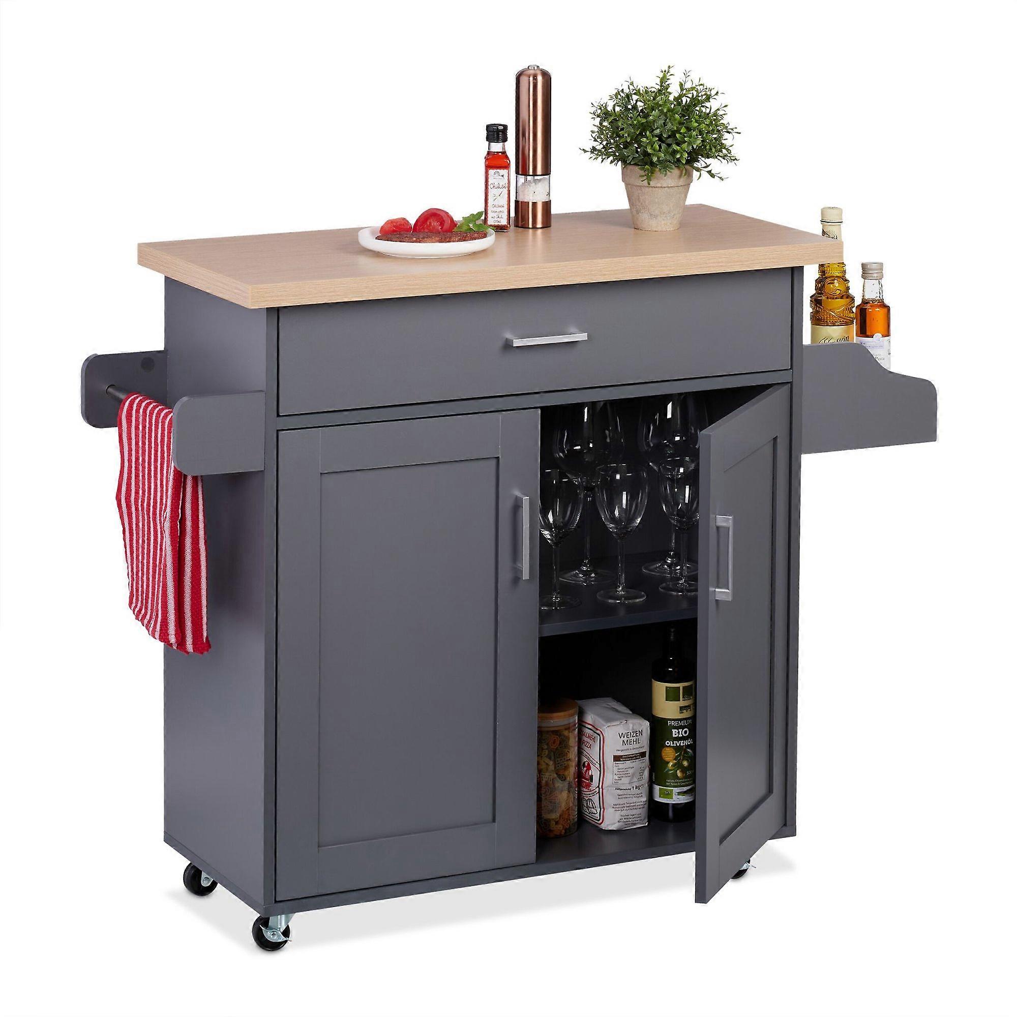 Kitchen trolley with worktop
