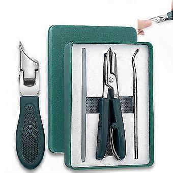 Ensemble de coupe-ongles de précision à angle droit - Outil en 3 pièces pour les ongles épais et le soin des ongles incarnés