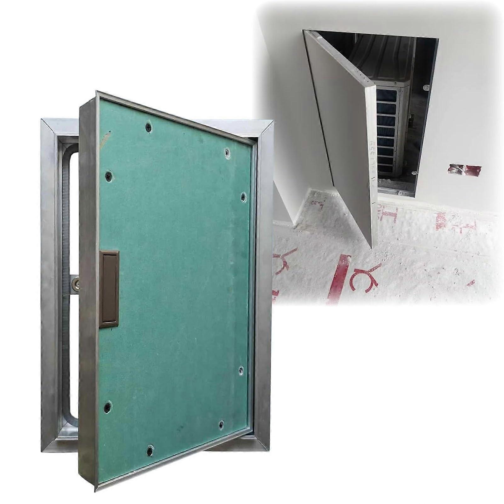 40x40cm Plasterboard Access Panel Flush Mount Paintable Wall Inspection Hatch with Handle for Plumbing