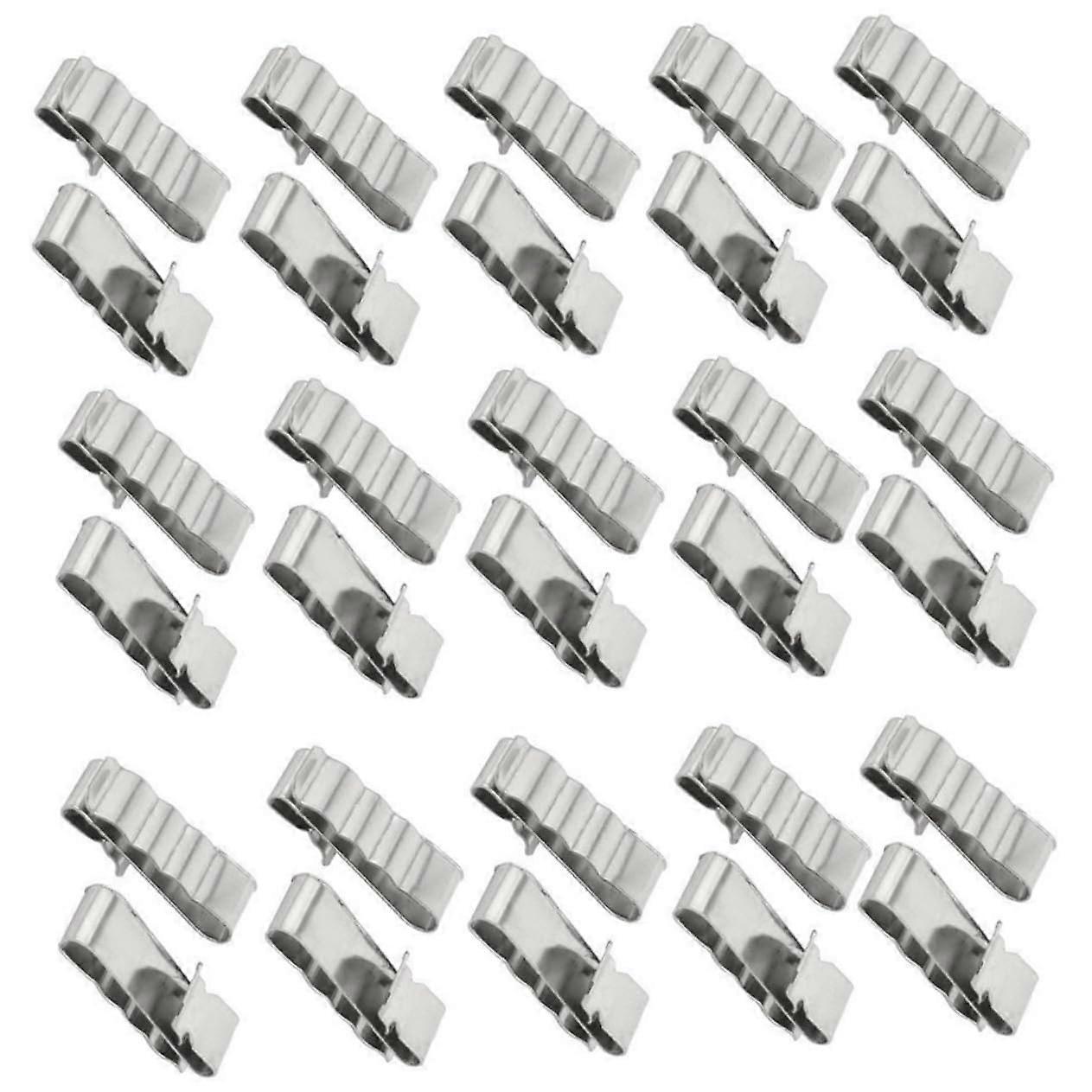 30pcs Solar Panel Cable Clips Stainless Steel Wire Clips for Secure Wiring Management